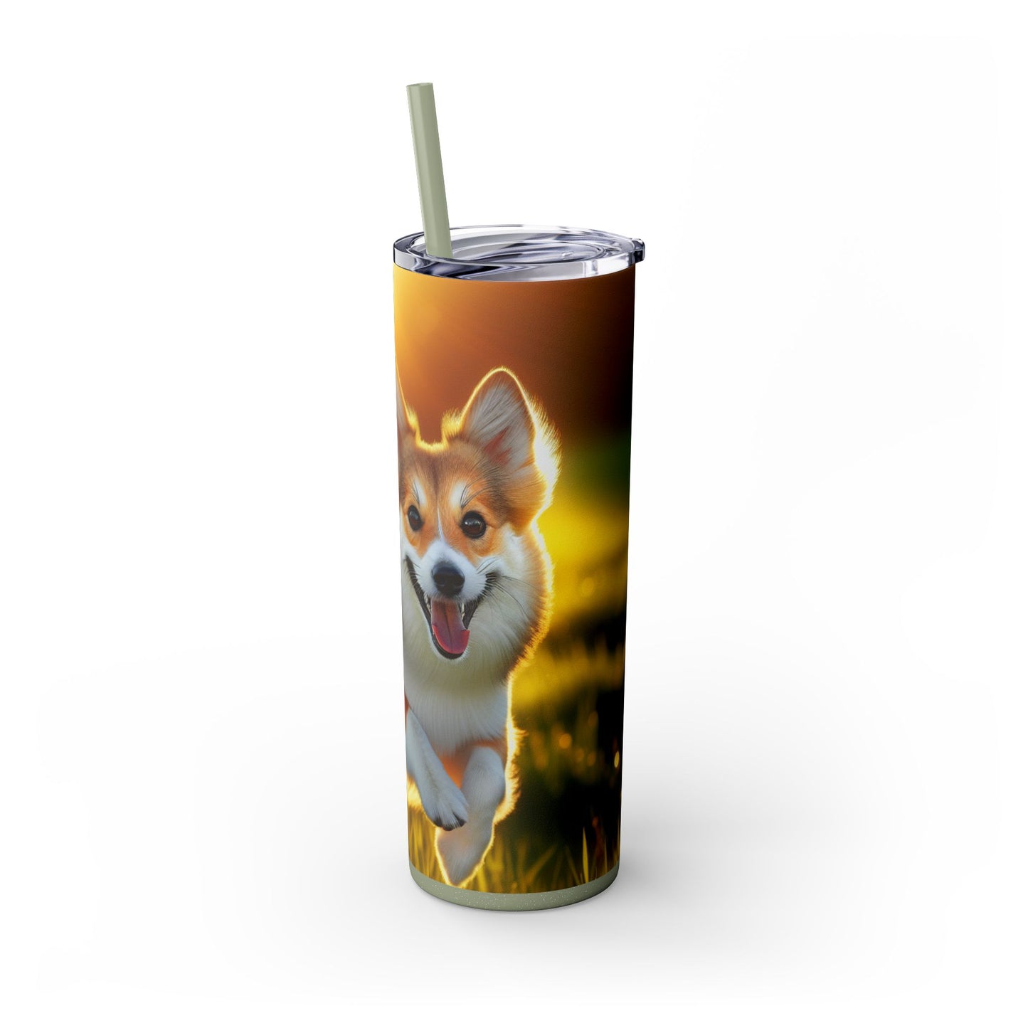 Norwegian Lundehund Tumbler with Straw, 20oz