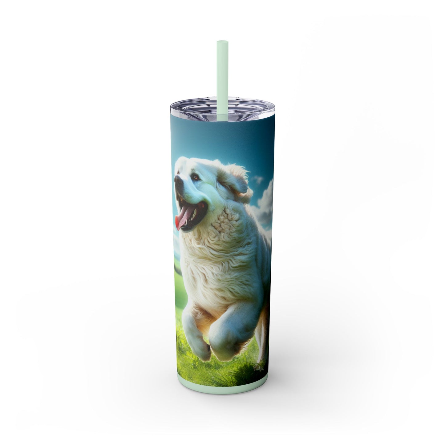 Kuvasz Tumbler with Straw, 20oz