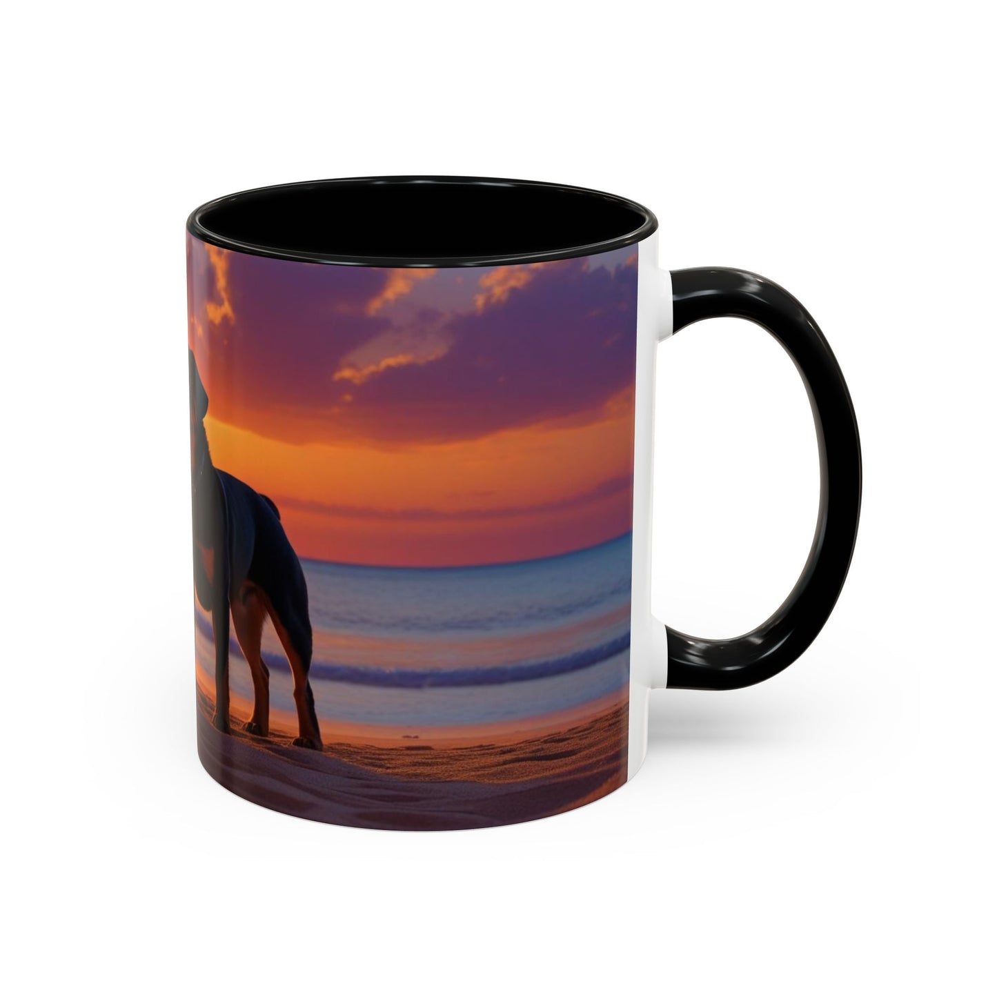 Rottweiler Love Accent Coffee Mug - Perfect Gift for Dog Lovers