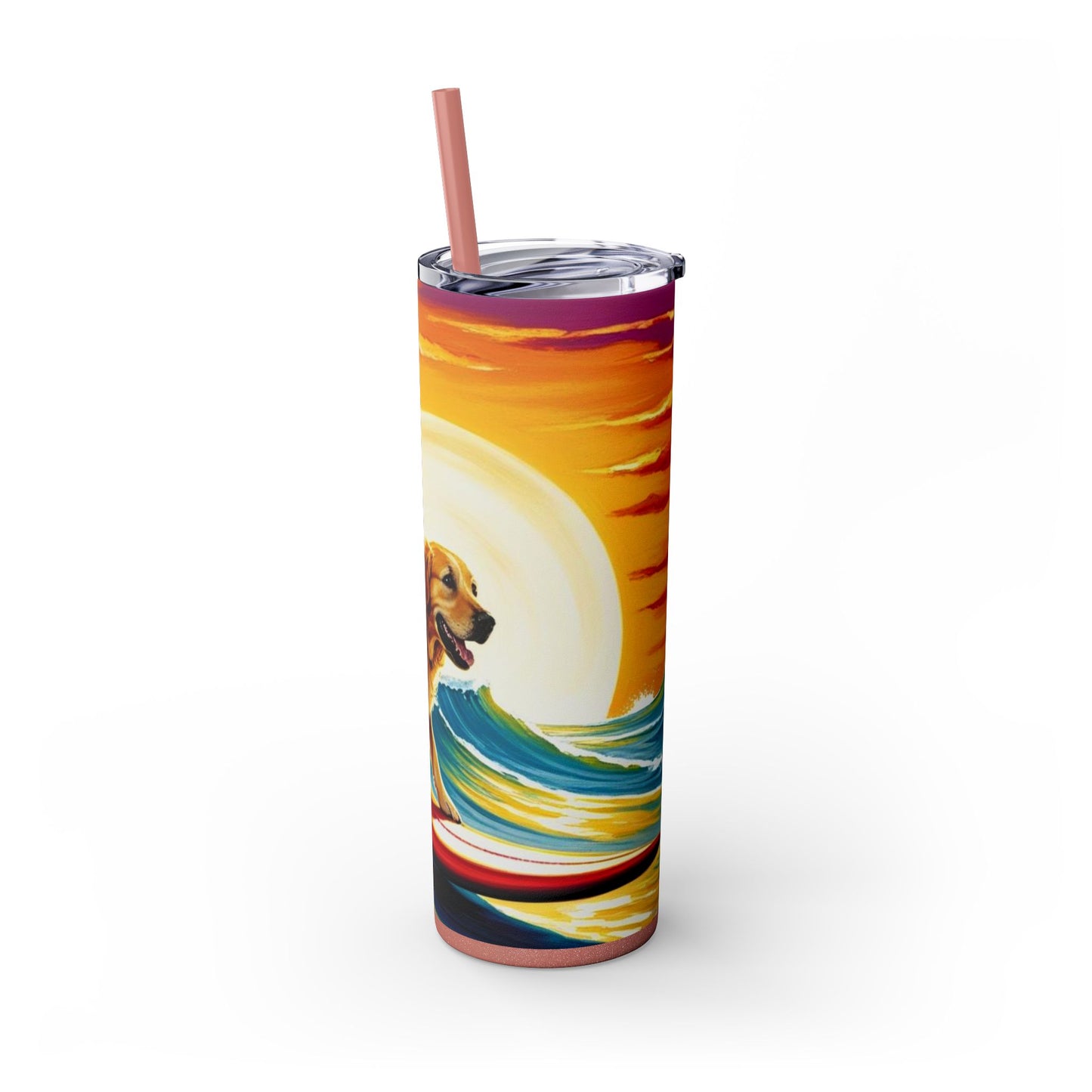 Surf Dogs Tumbler with Straw, 20oz