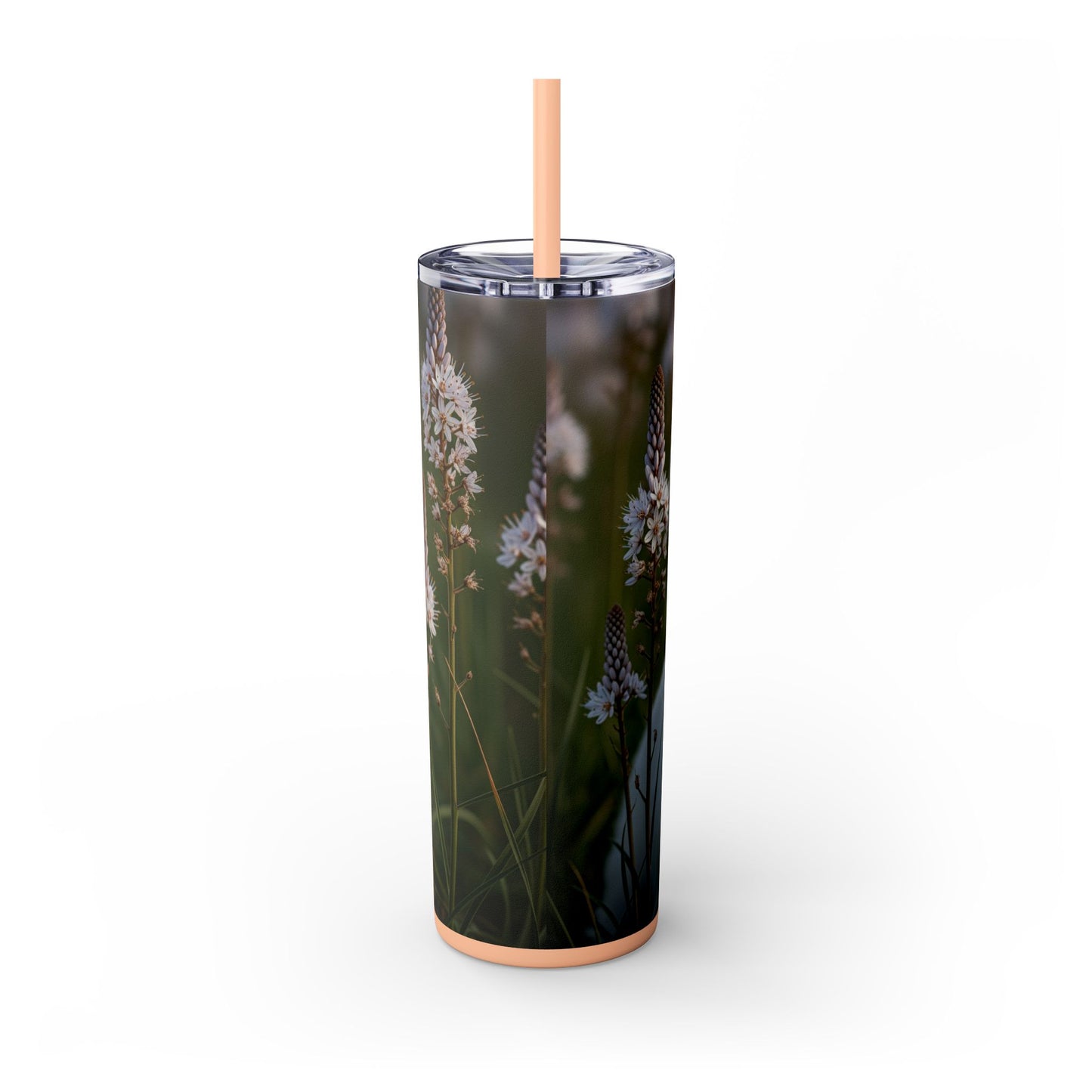 West Highland White Terrier Skinny Tumbler with Straw, 20oz
