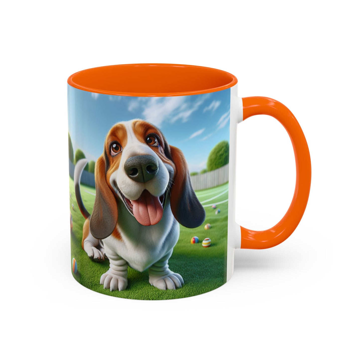 Basset Hound Accent Coffee Mug - Perfect Gift for Dog Lovers