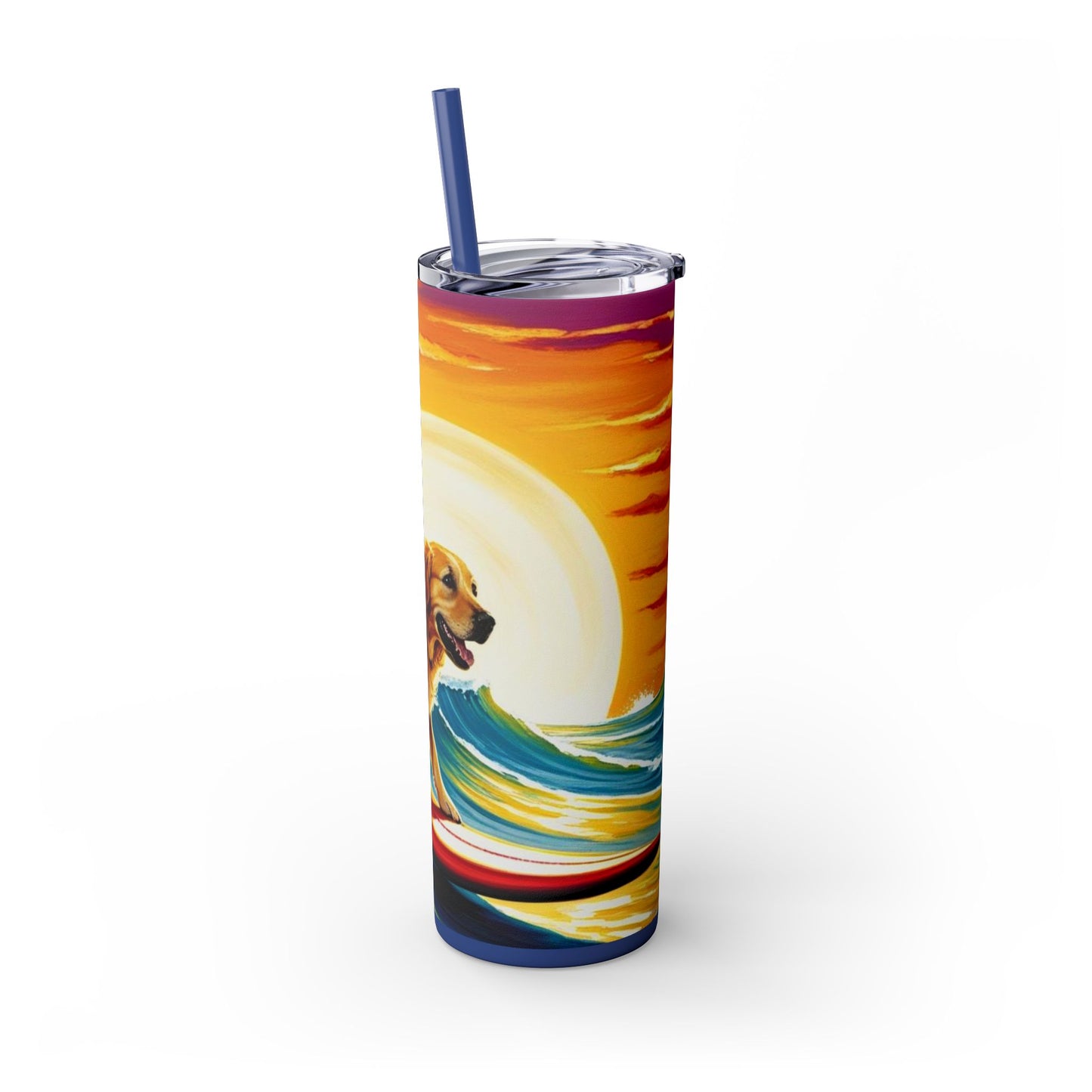 Surf Dogs Tumbler with Straw, 20oz