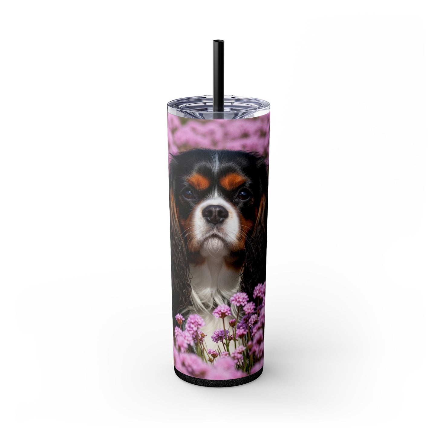 King Charles Spaniel Tumbler with Straw, 20oz