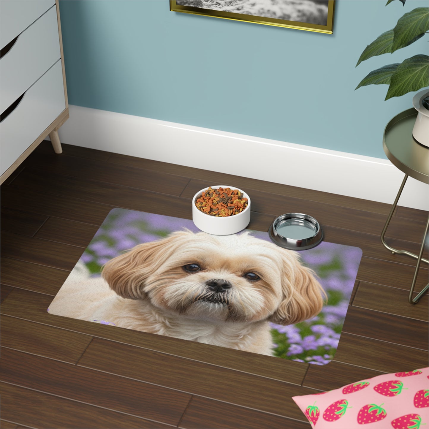 Pet Food Mat (12x18) - Shih-poo