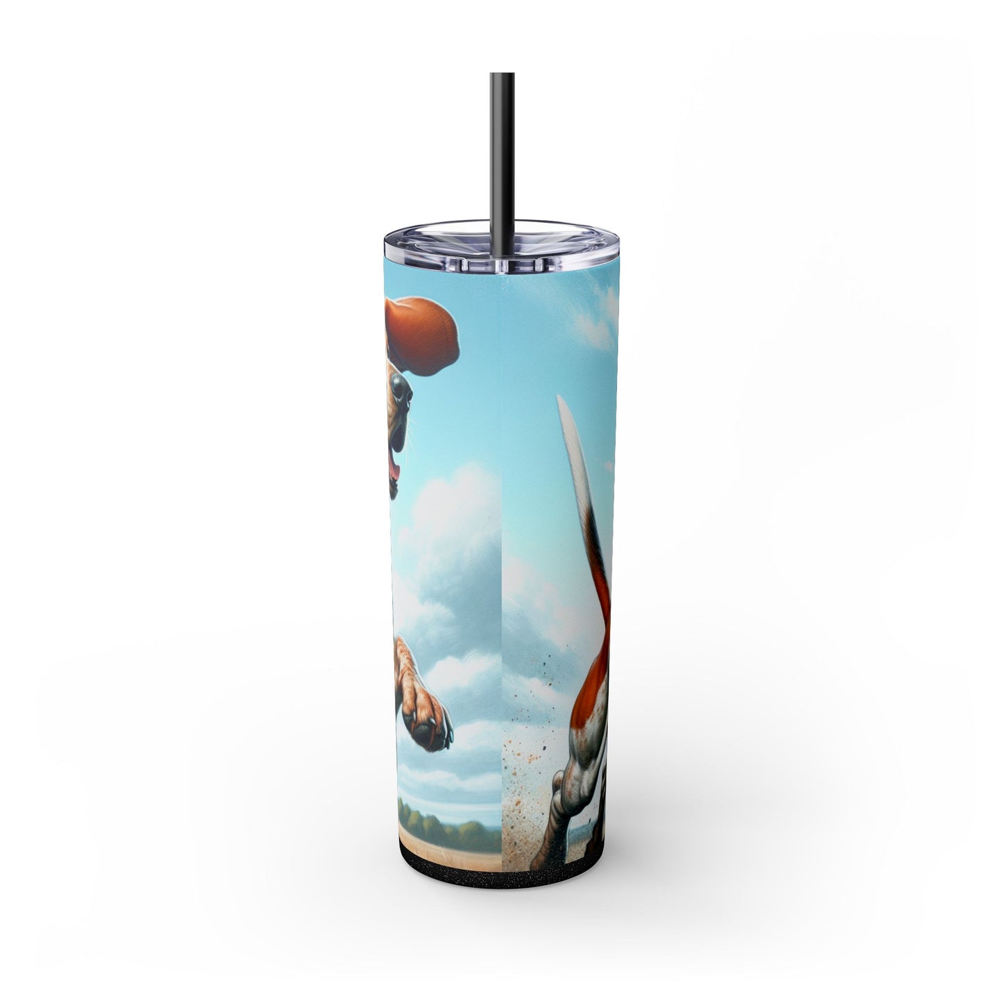 American English Coonhound Tumbler with Straw, 20oz