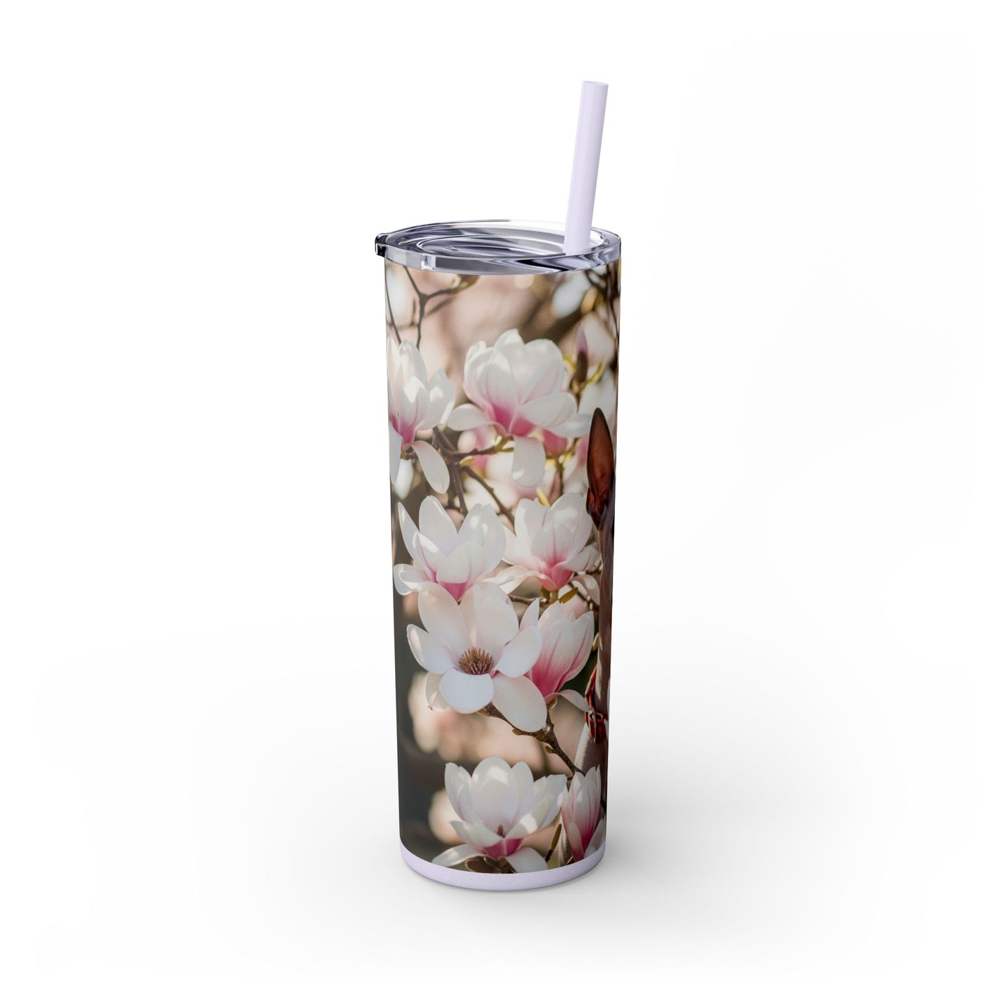 American Hairless Terrier Skinny Tumbler with Straw, 20oz