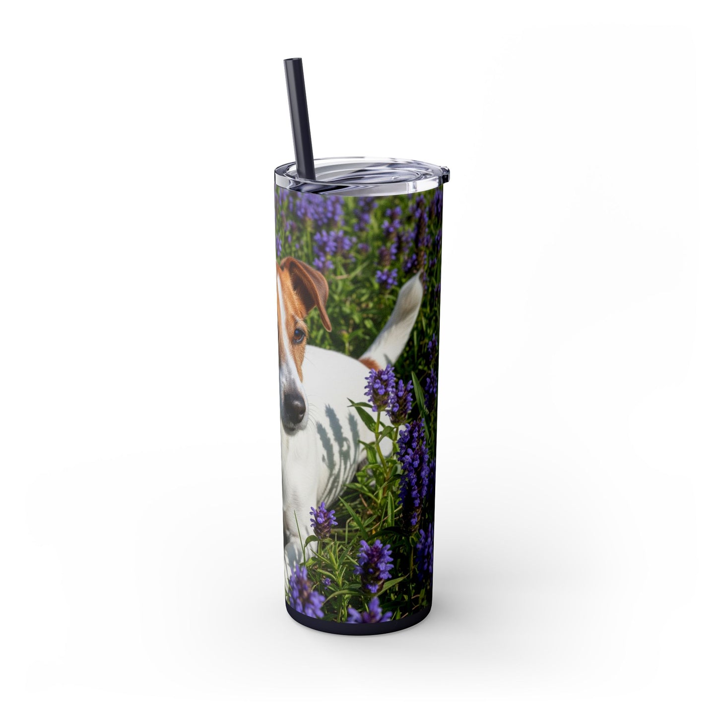 Jack Russell Terrier Tumbler with Straw, 20oz