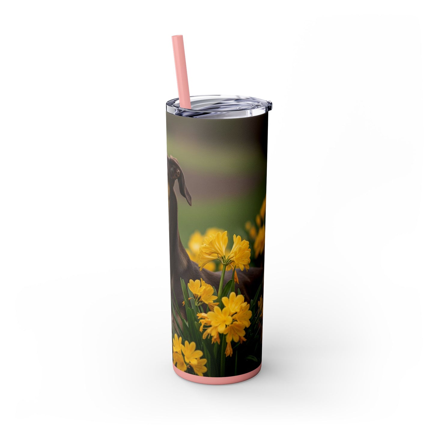 Sloughi Skinny Tumbler with Straw, 20oz