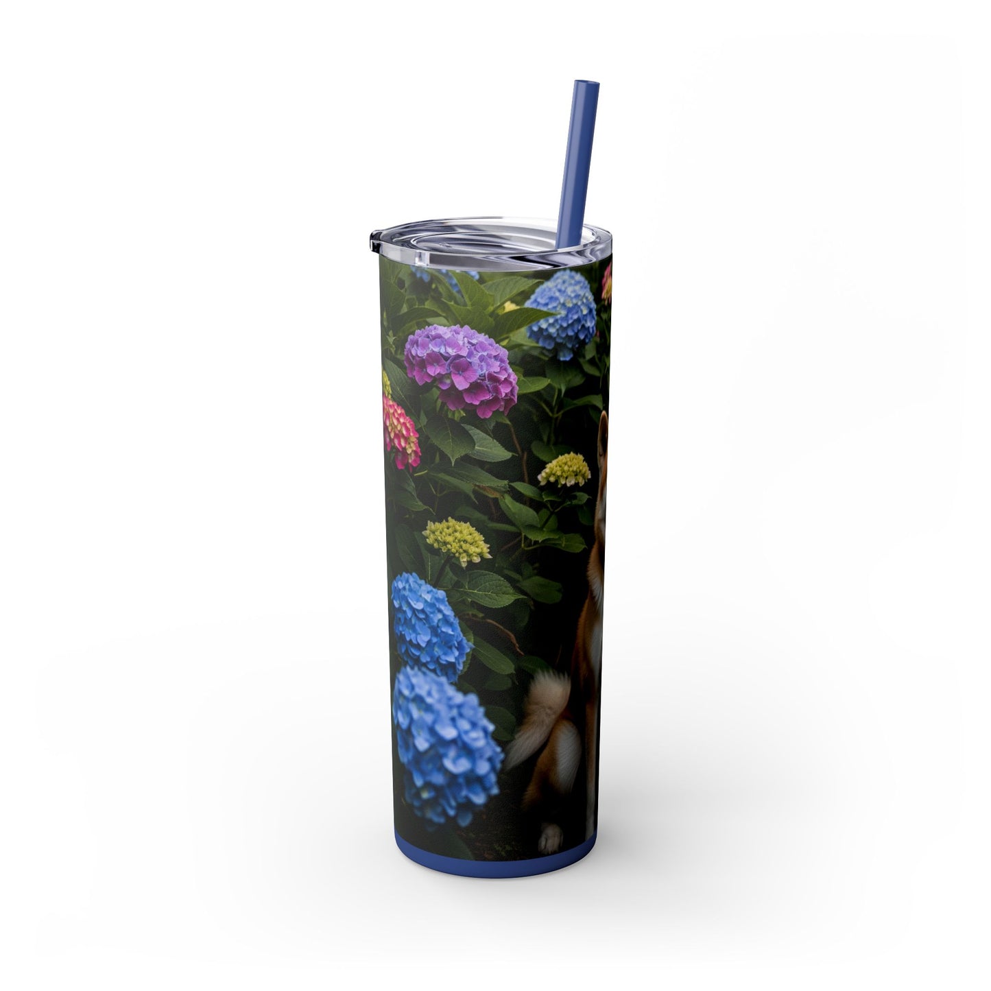 Akita Skinny Tumbler with Straw, 20oz