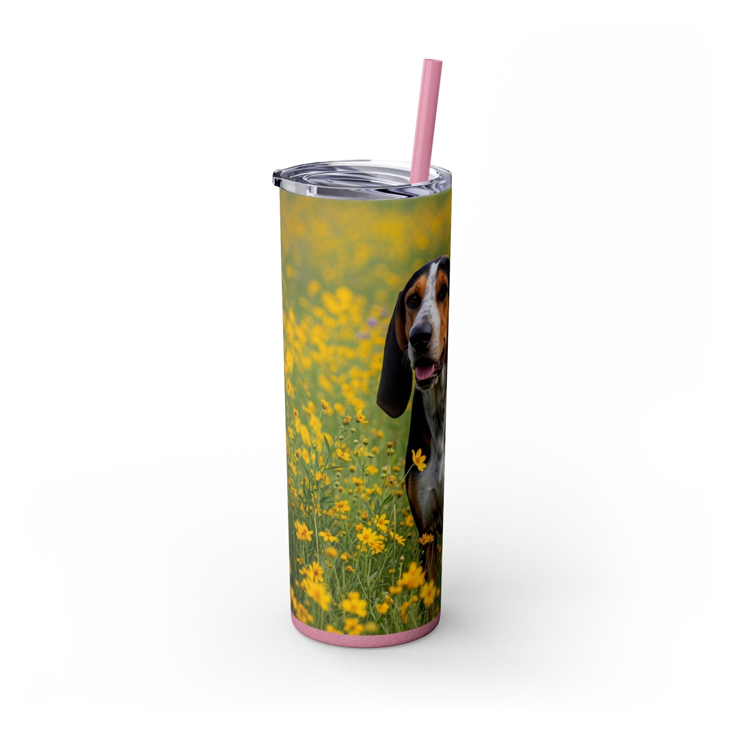 American English Coonhound Tumbler with Straw, 20oz