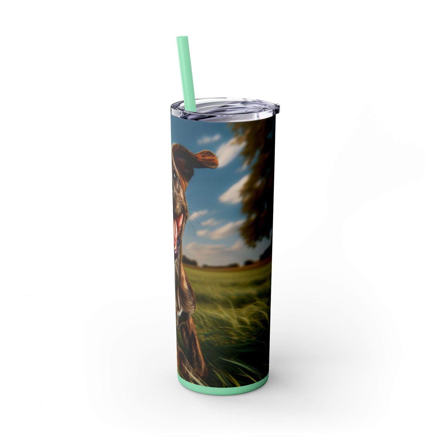 Treeing Tennessee Brindle Tumbler with Straw, 20oz