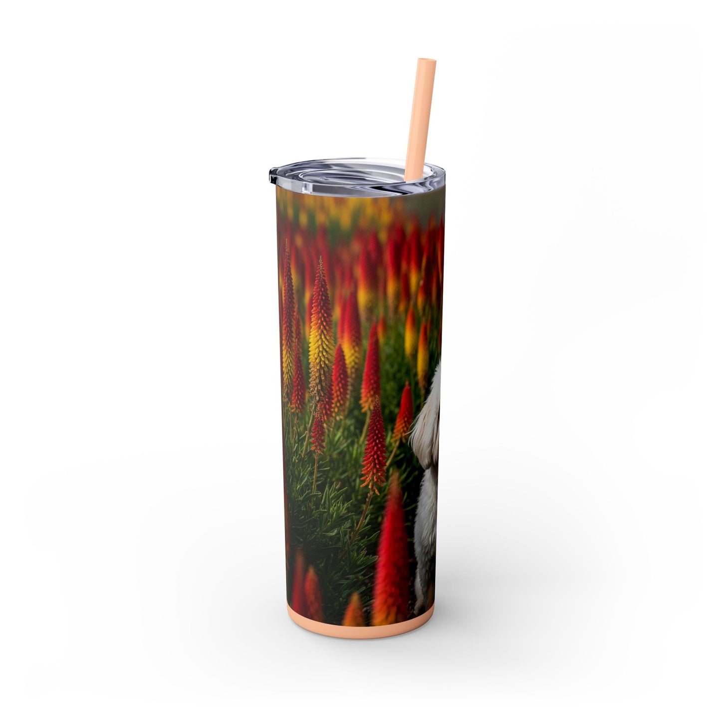 Bichonpoo Tumbler with Straw, 20oz