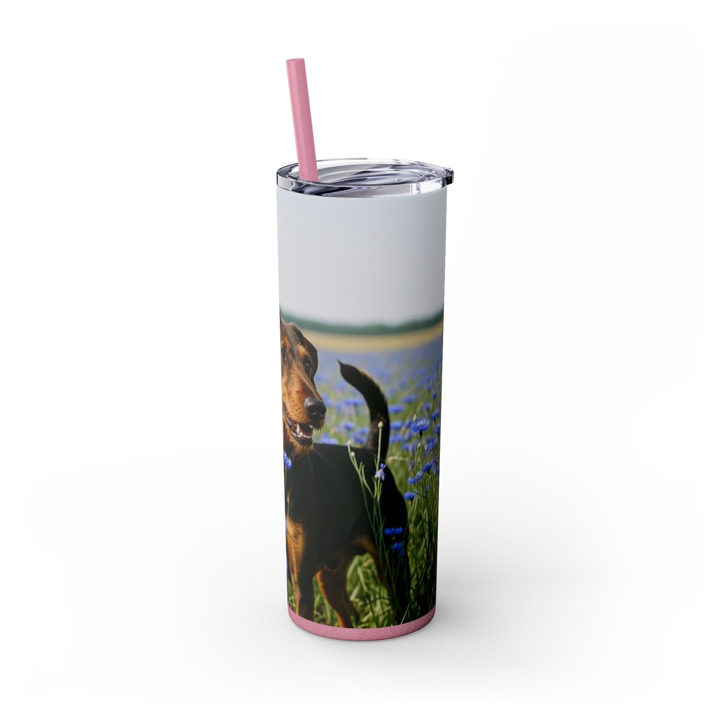Deutscher Jagdterrier Vaso con pajita, 20 oz