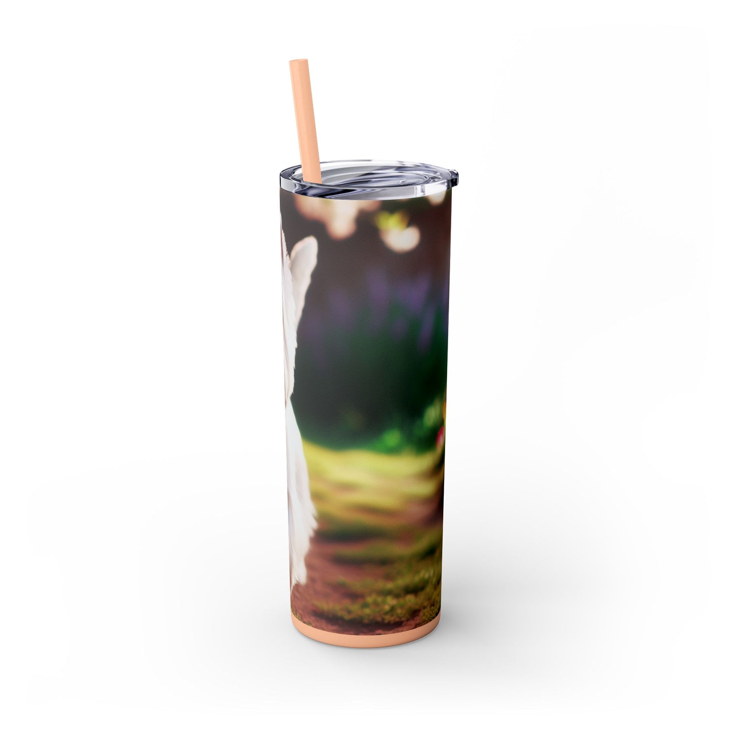 West Highland White Terrier Skinny Tumbler with Straw, 20oz