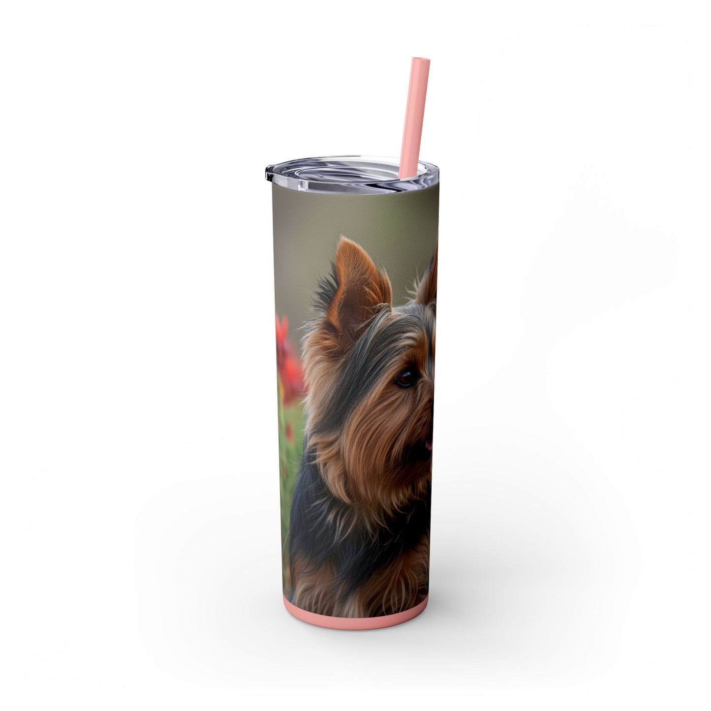 Silky Terrier Tumbler with Straw, 20oz