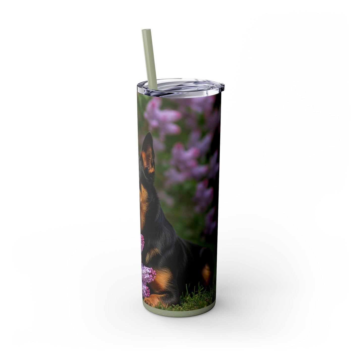 Mudi Skinny Tumbler with Straw, 20oz