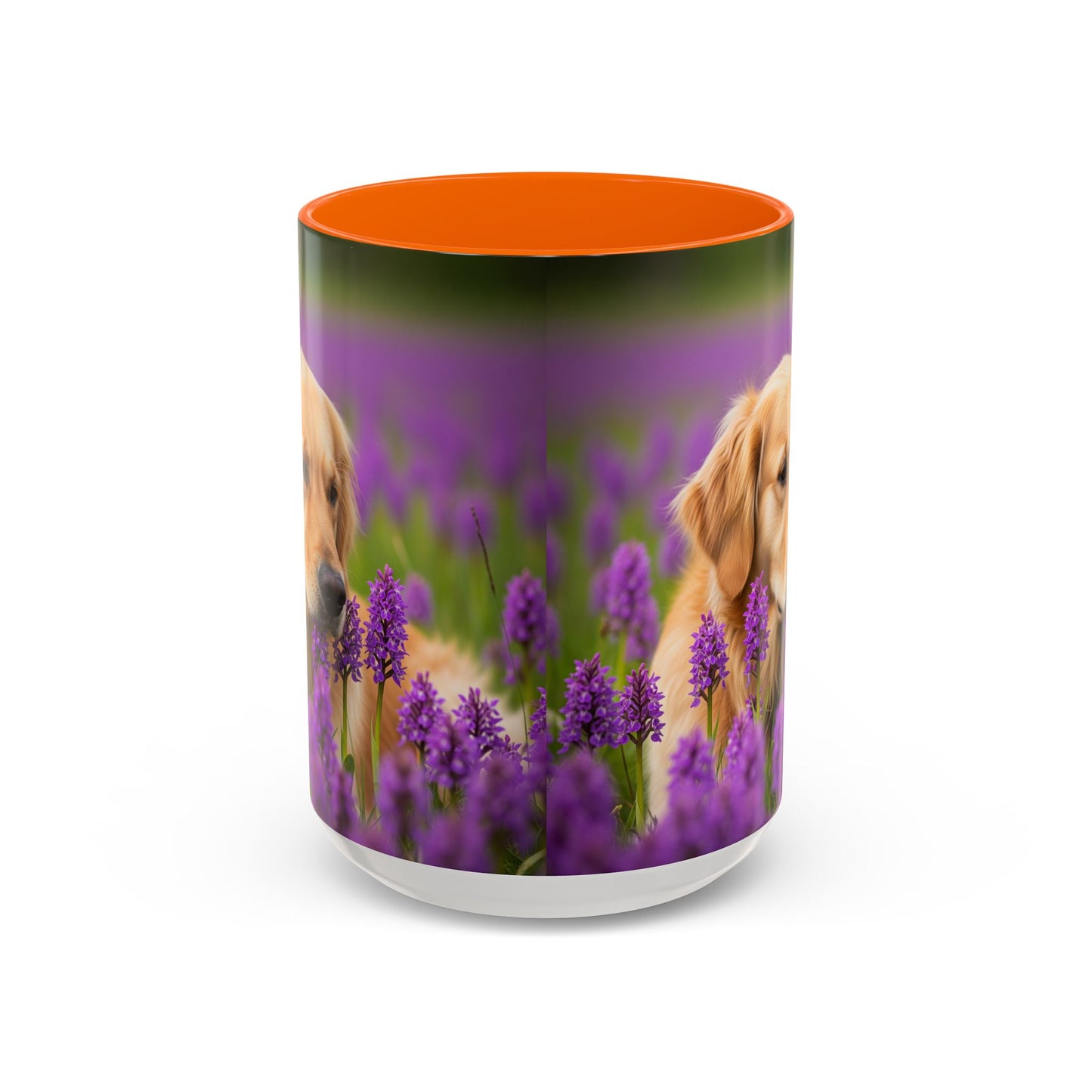 Golden Retriever Accent Coffee Mug - Perfect Gift for Dog Lovers