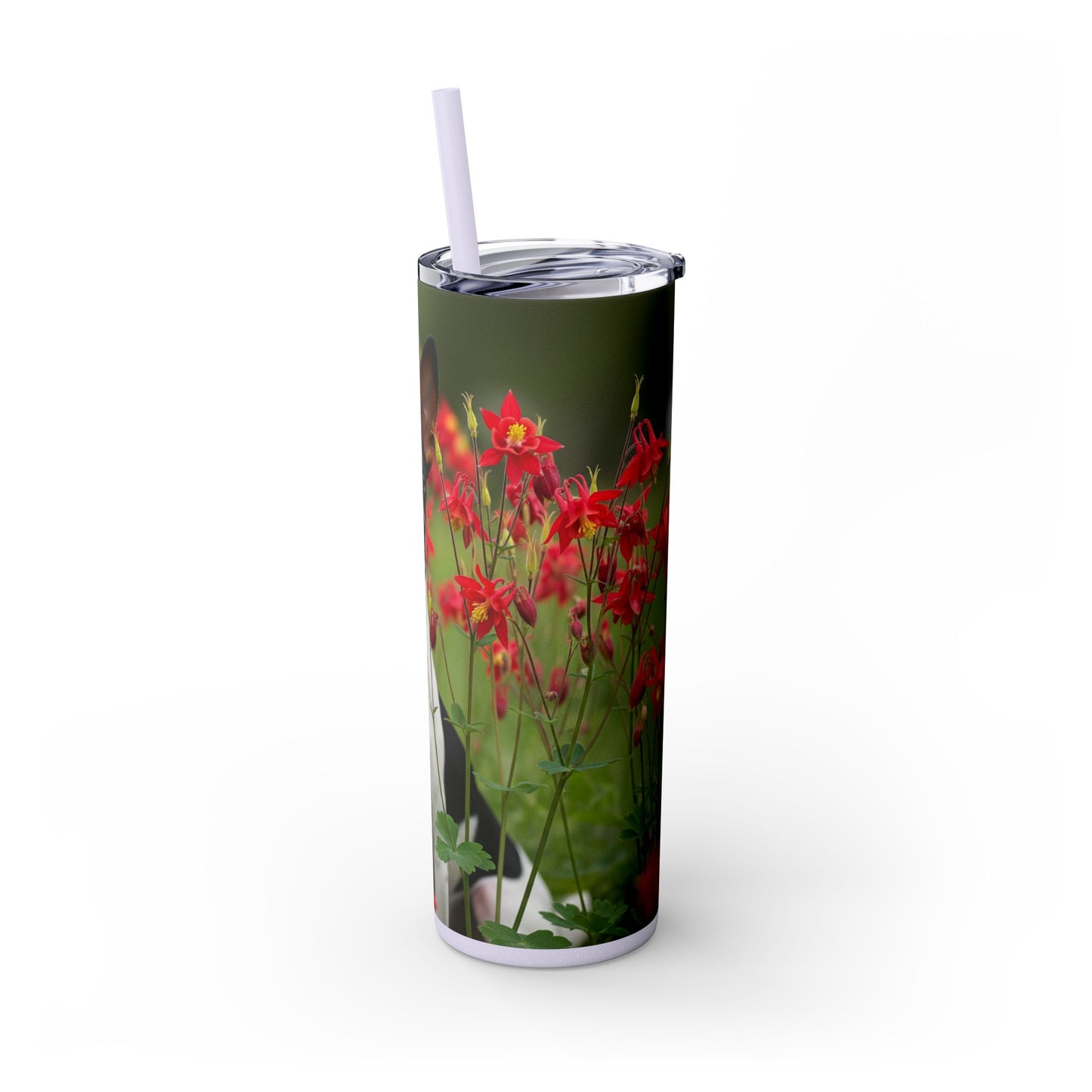 Toy Fox Terrier Tumbler with Straw, 20oz