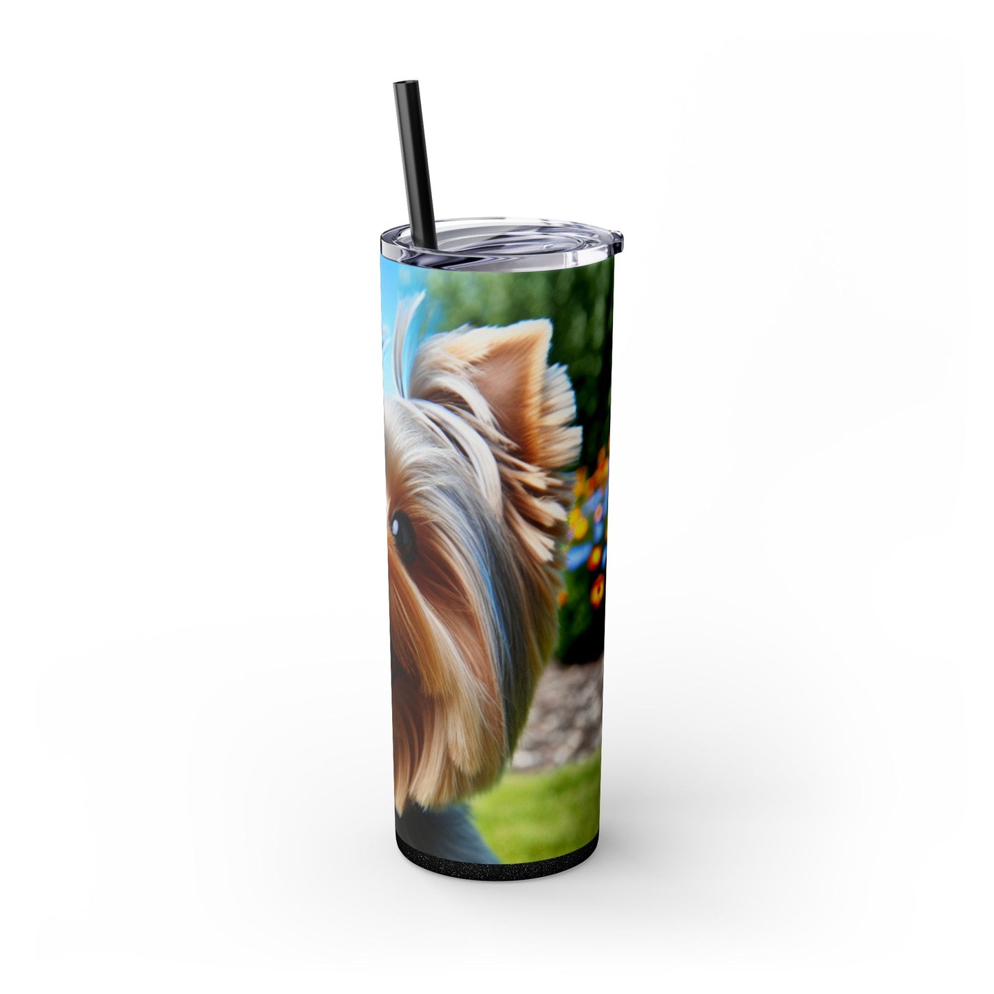 Australian Silky Terrier Tumbler with Straw, 20oz