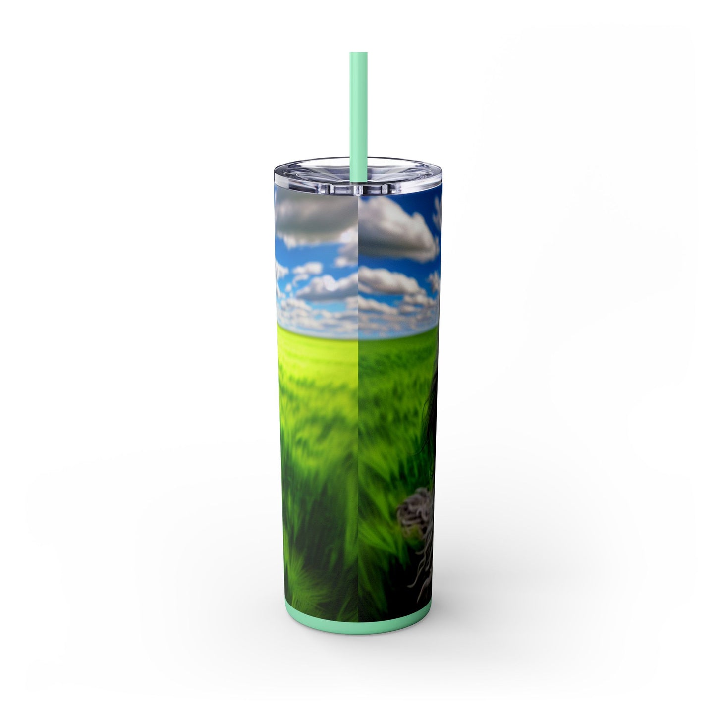 Bergamasco Shepherd Dog Tumbler with Straw, 20oz