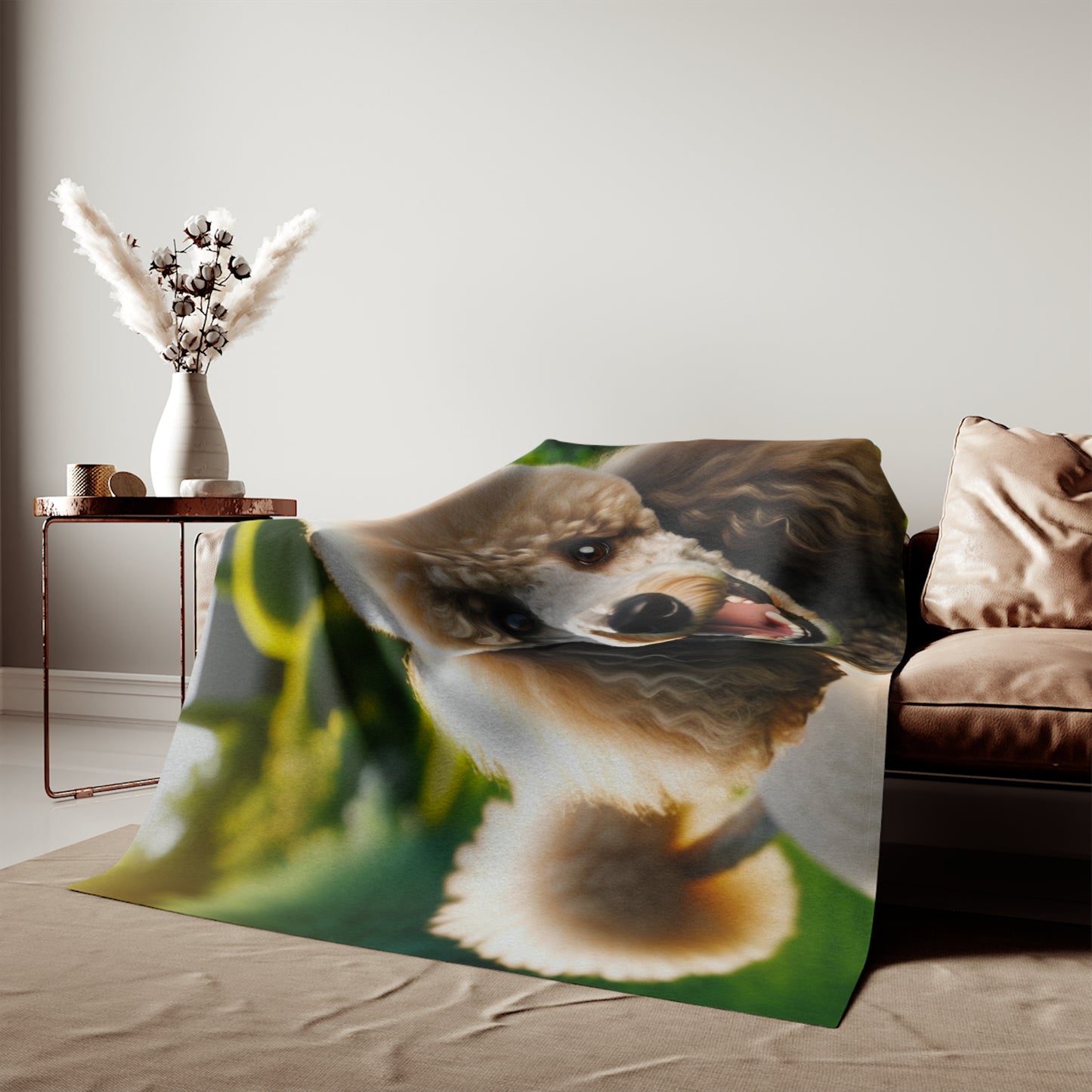Standard Poodle Sweatshirt Blanket