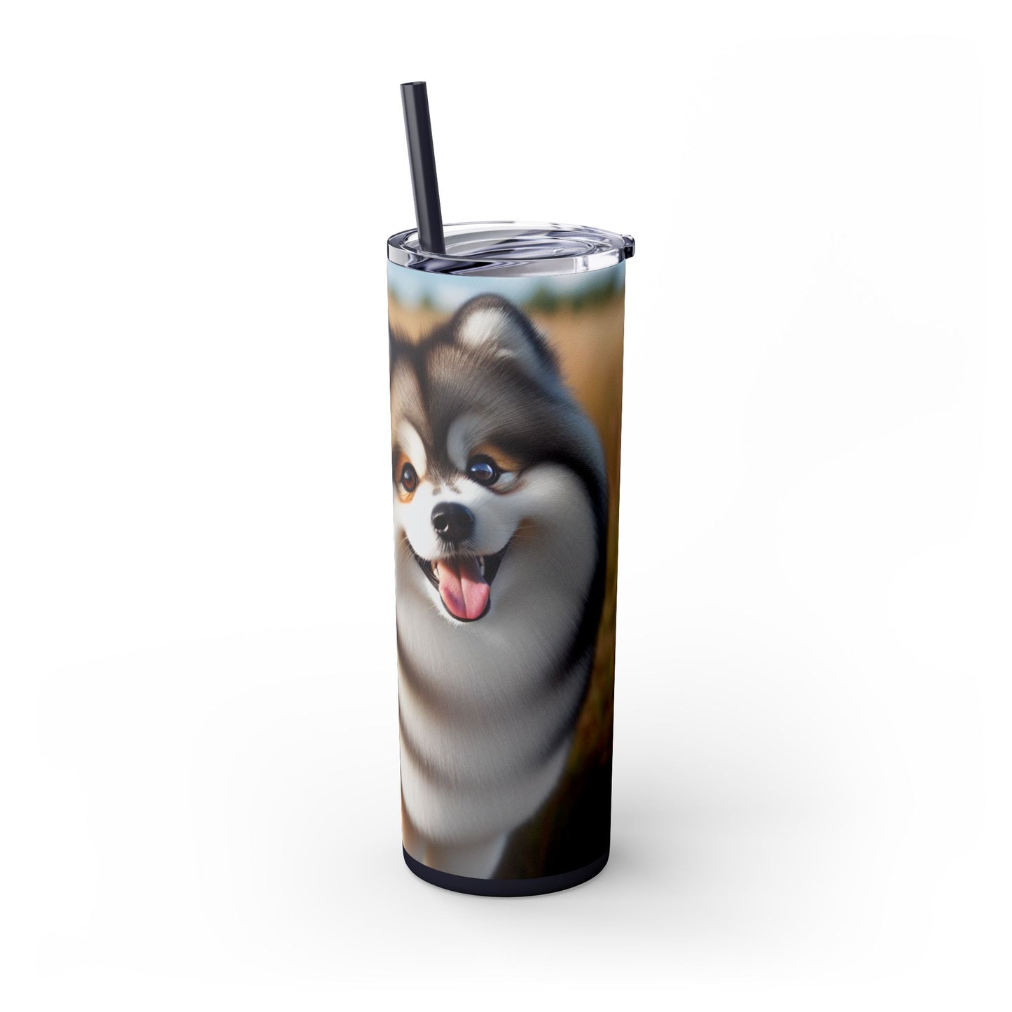 Pomsky Tumbler with Straw, 20oz