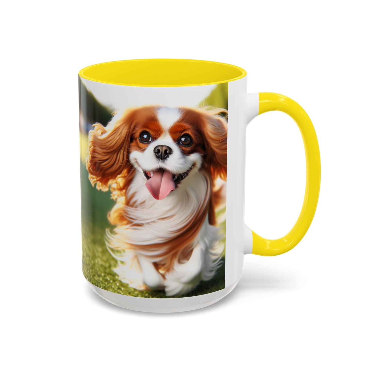 Cavalier King Charles Spaniel Accent Coffee Mug - Perfect Gift for Dog Lovers