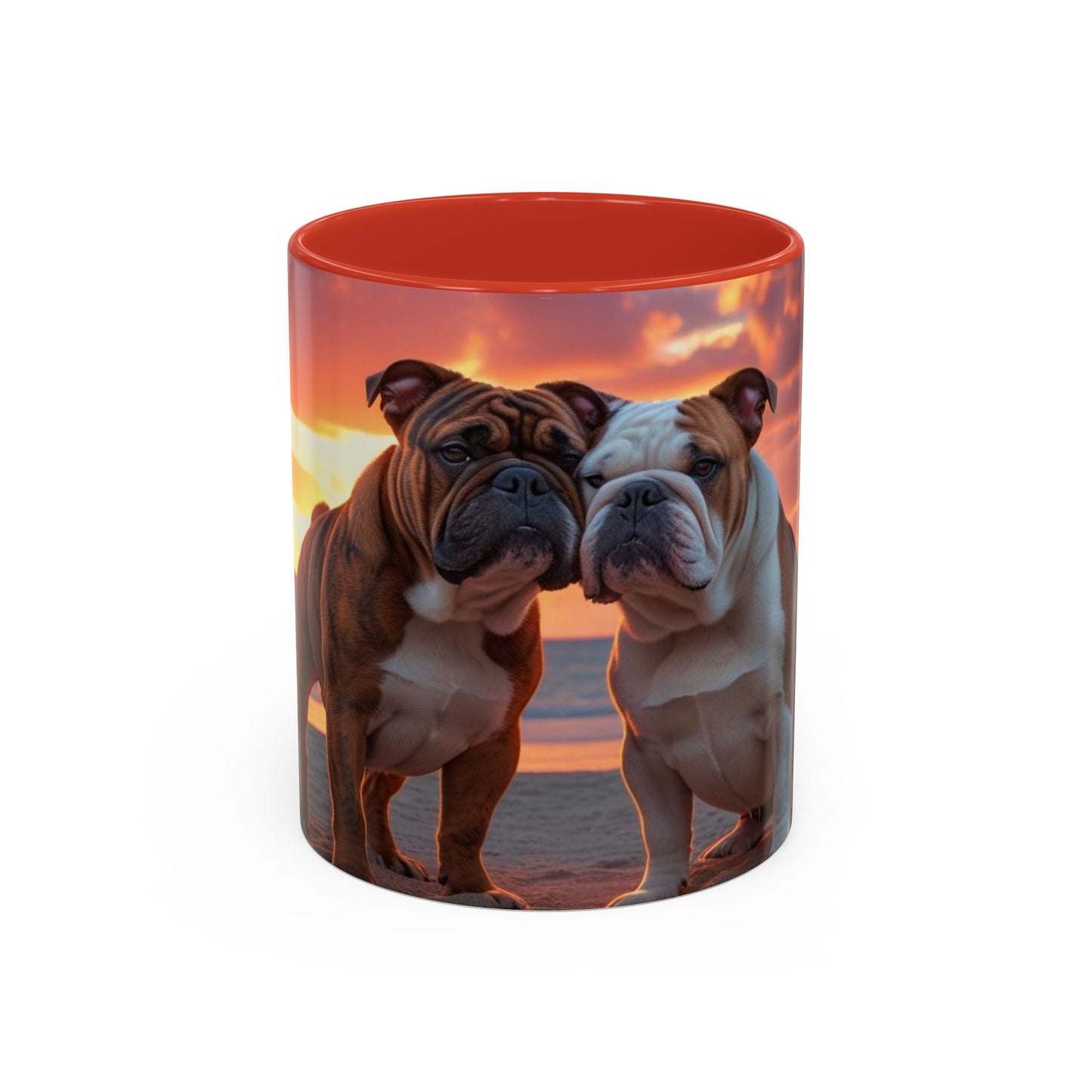 Bulldog Love Accent Coffee Mug - Perfect Gift for Dog Lovers