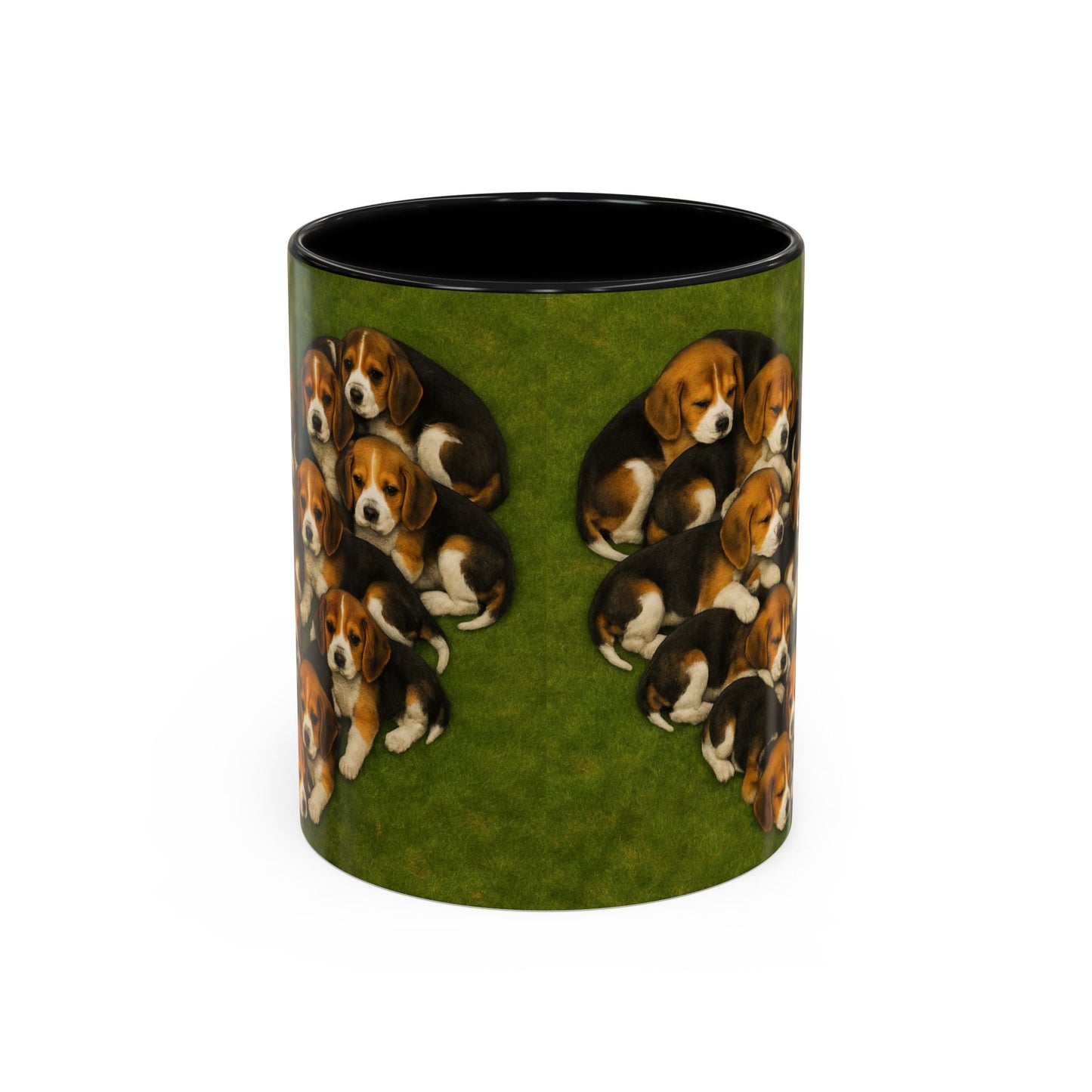 Beagle puppies Accent Coffee Mug - Perfect Gift for Dog Lovers