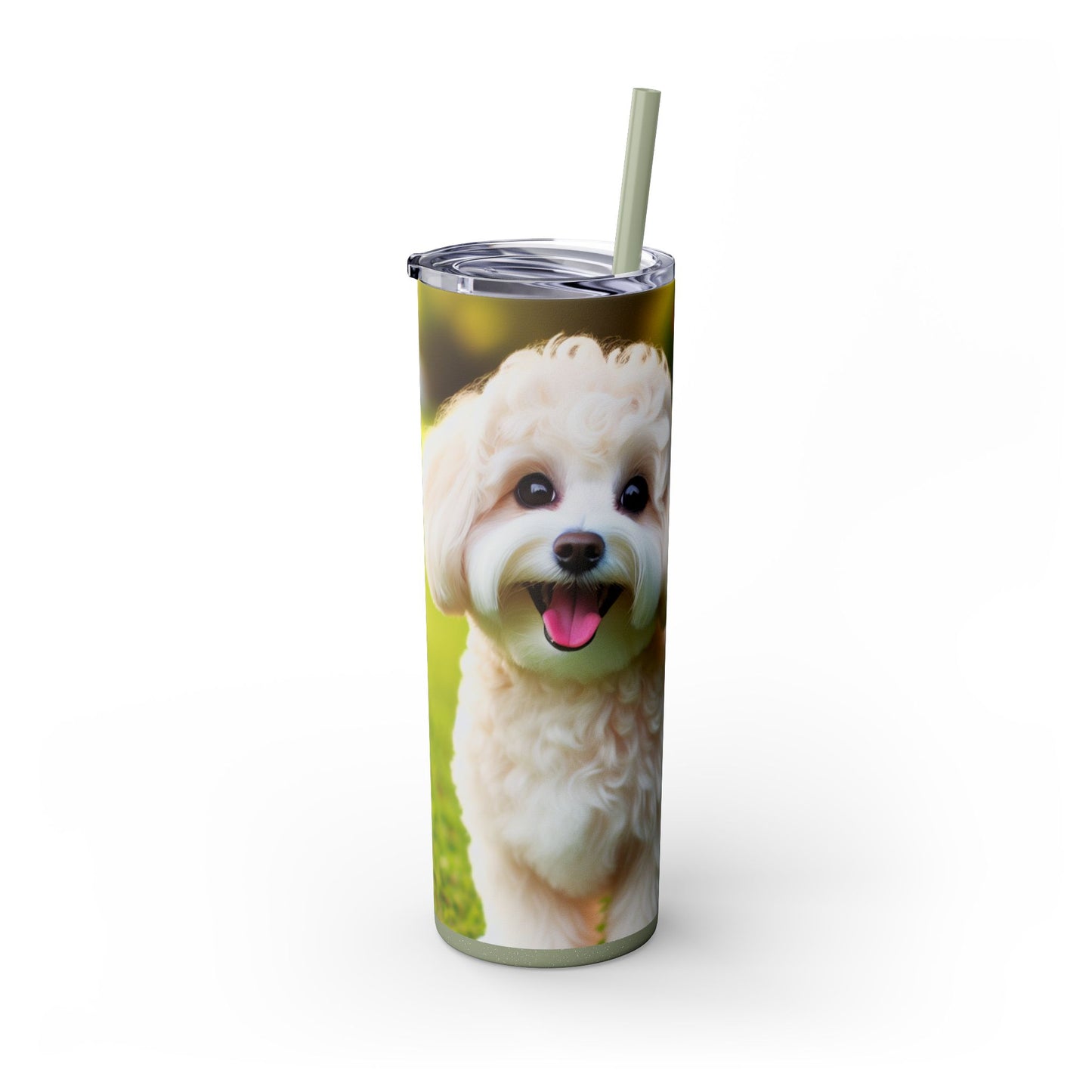 Maltipoo Tumbler with Straw, 20oz