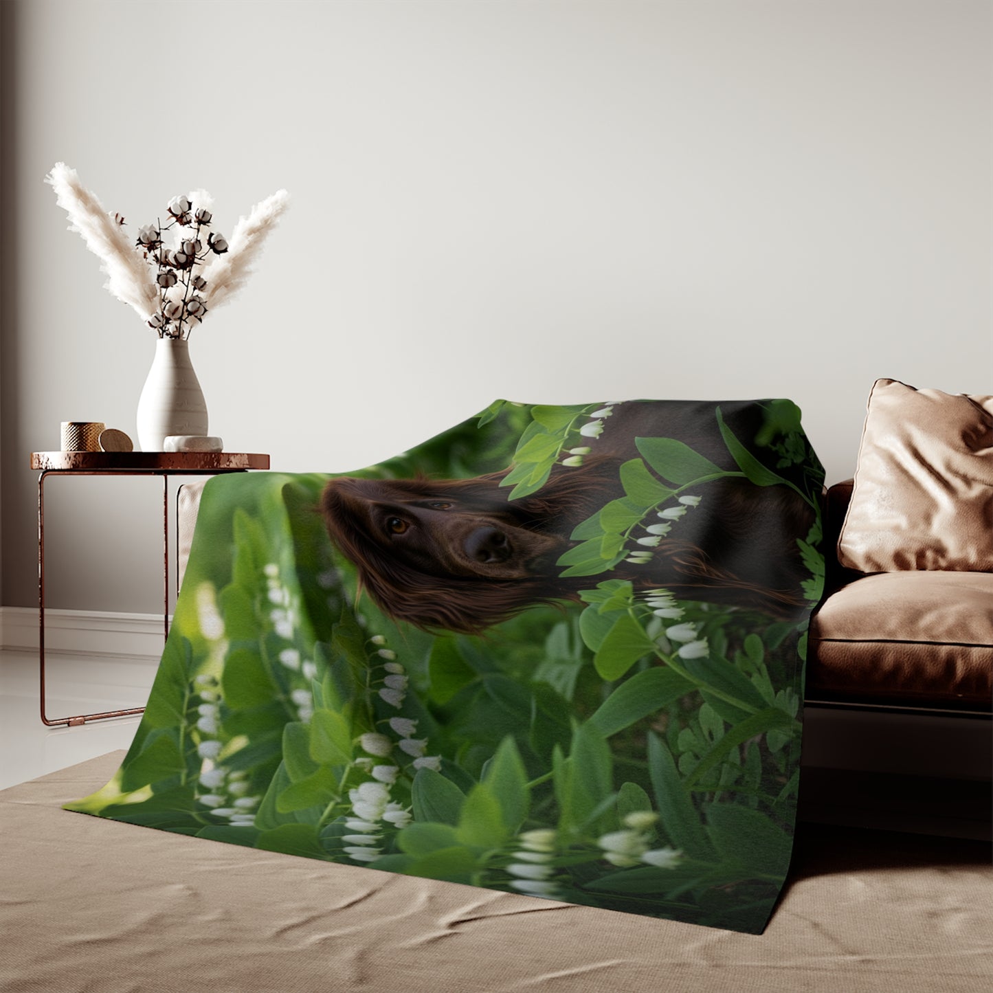 Field Spaniel Sweatshirt Blanket