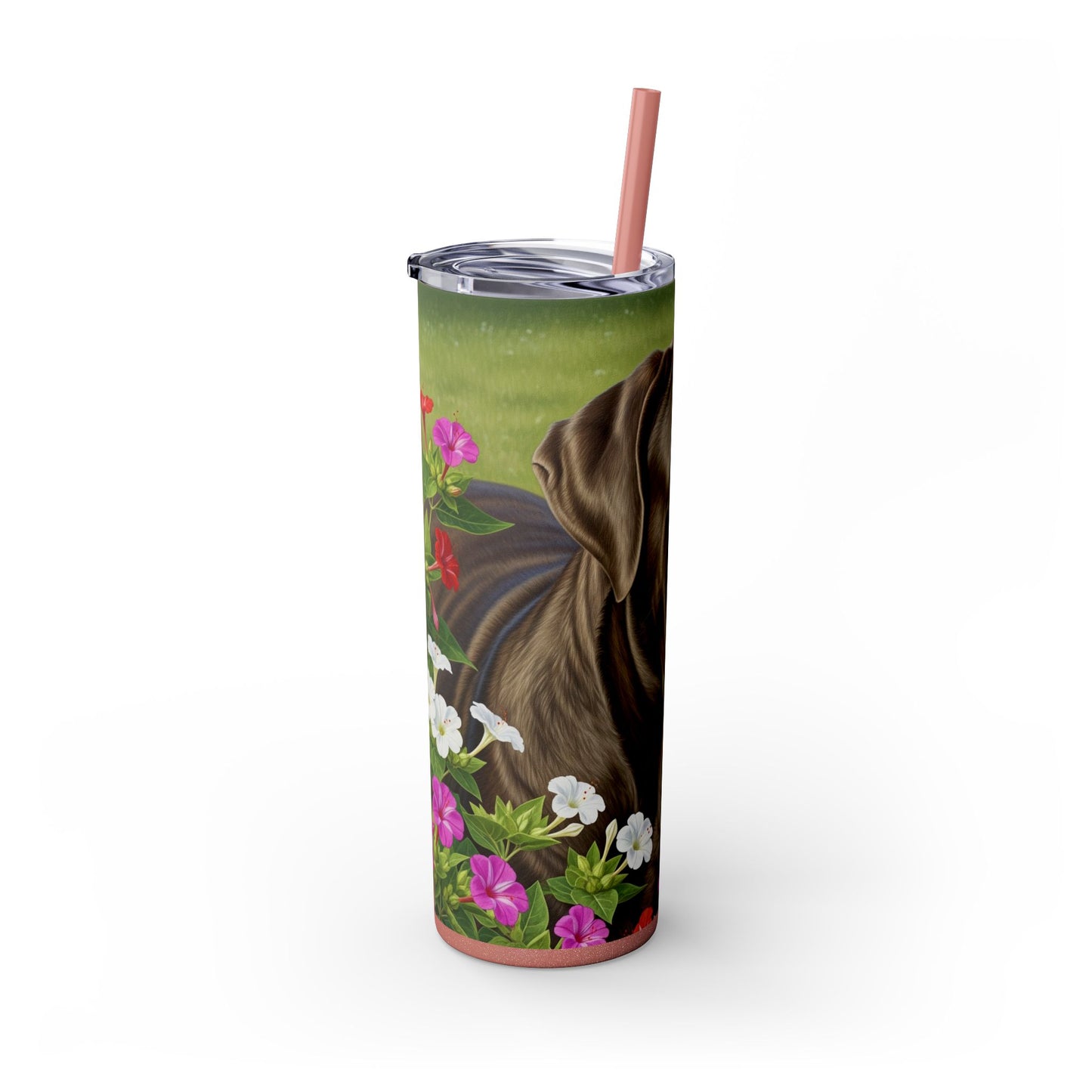 Neapolitan Mastiff Tumbler with Straw, 20oz