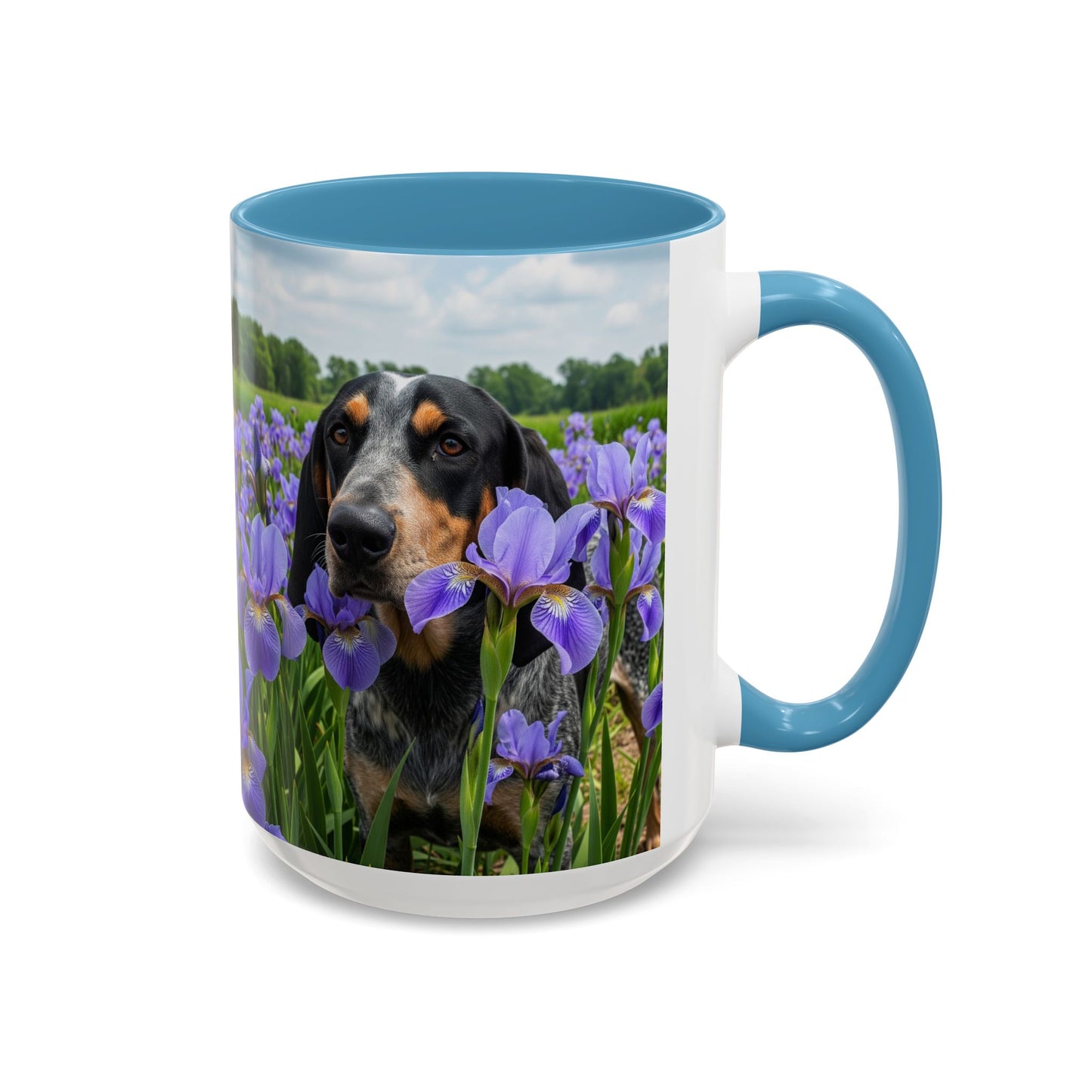 Bluetick Coonhound Accent Coffee Mug - Perfect Gift for Dog Lovers