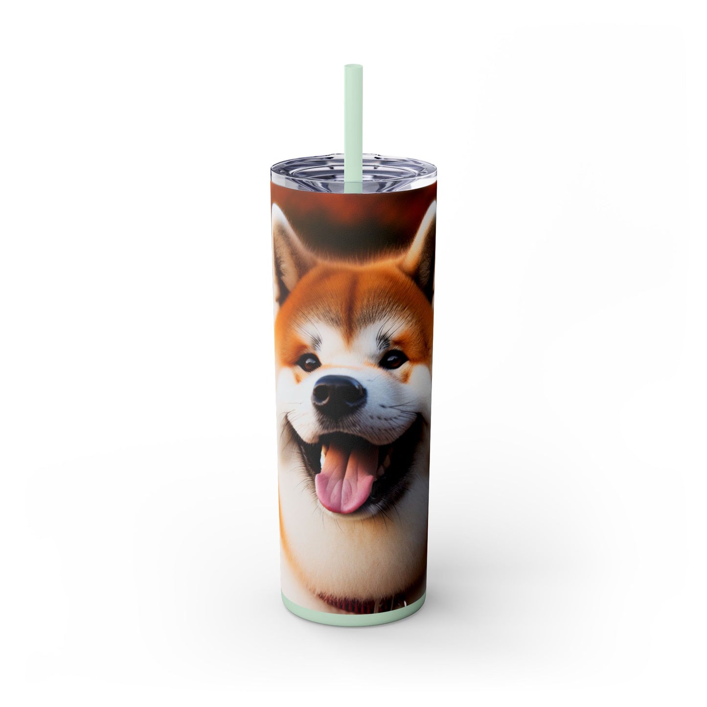 Japanese Akitainu Tumbler with Straw, 20oz