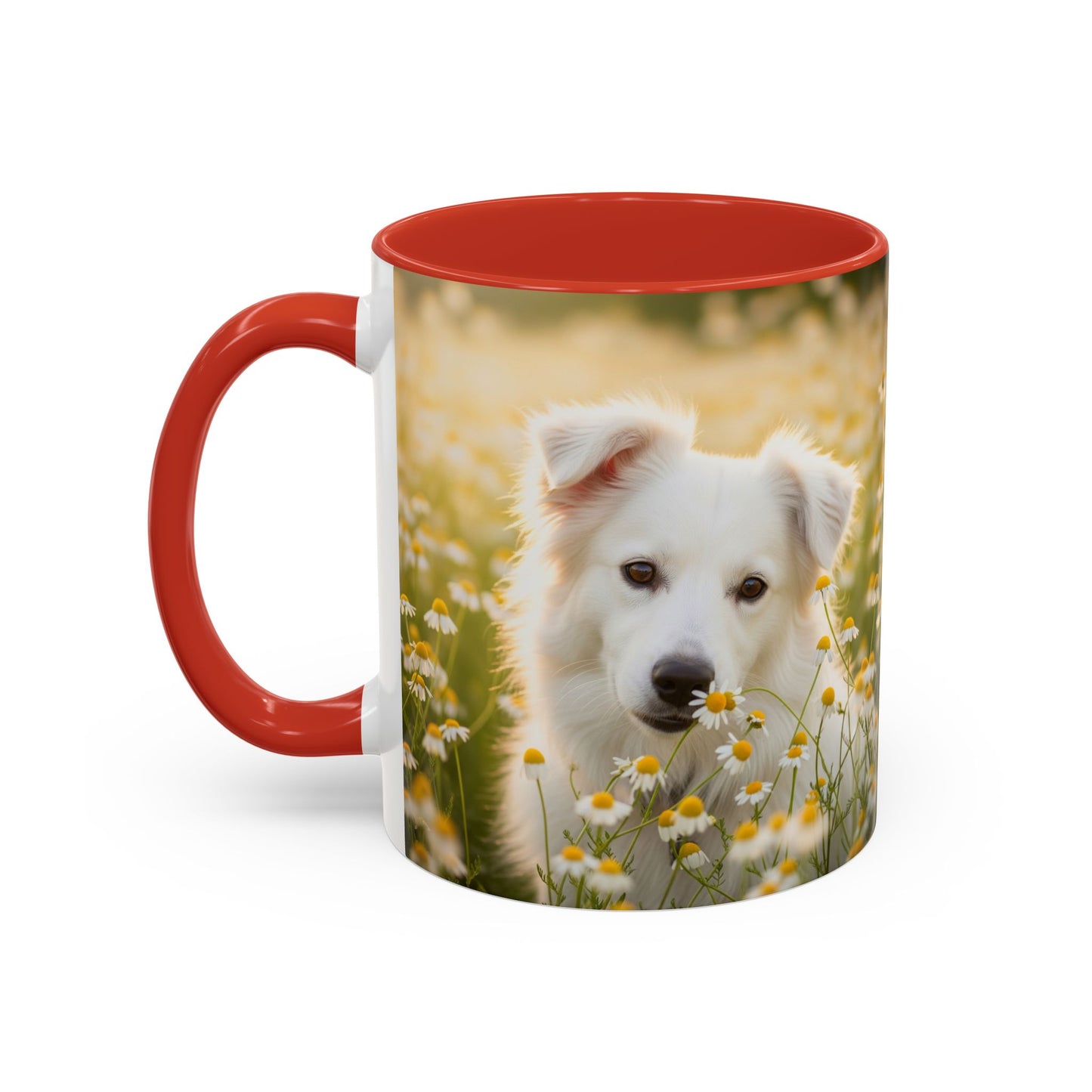 Russkaya Tsvetnaya Bolonka Accent Coffee Mug - Perfect Gift for Dog Lovers