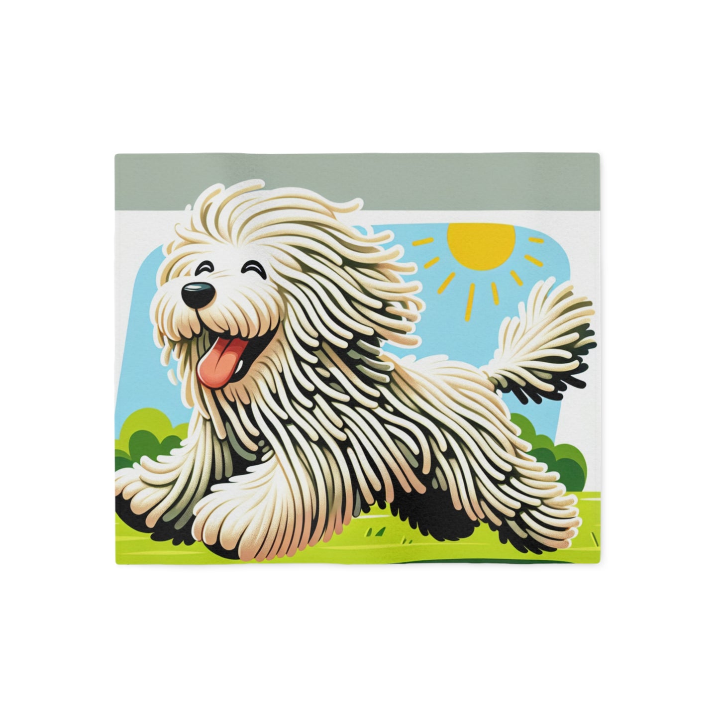 Komondor Sweatshirt Blanket