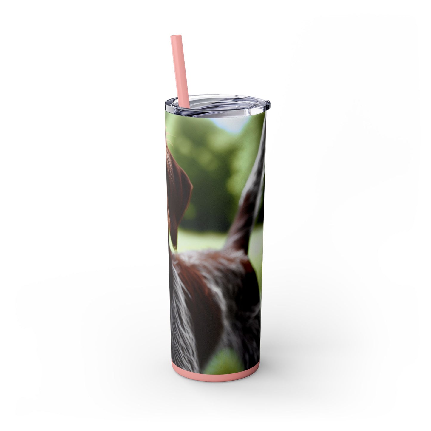 Wirehaired Slovakian Pointer Skinny Tumbler with Straw, 20oz