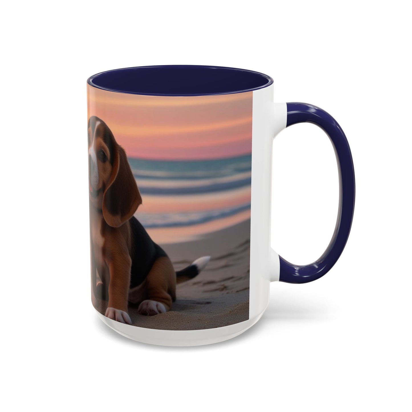 Beagle Love Accent Coffee Mug - Perfect Gift for Dog Lovers