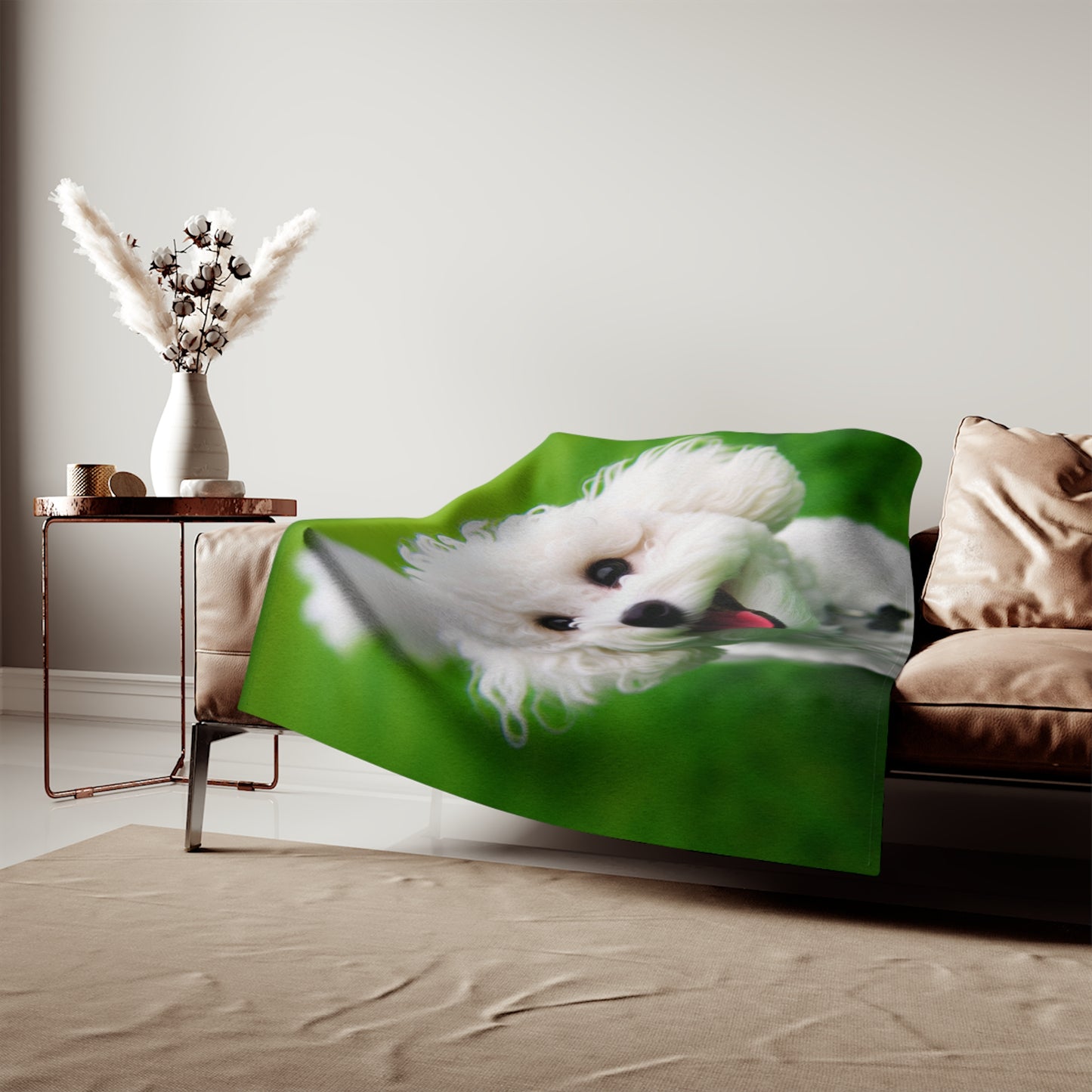 Bichonpoo Sweatshirt Blanket
