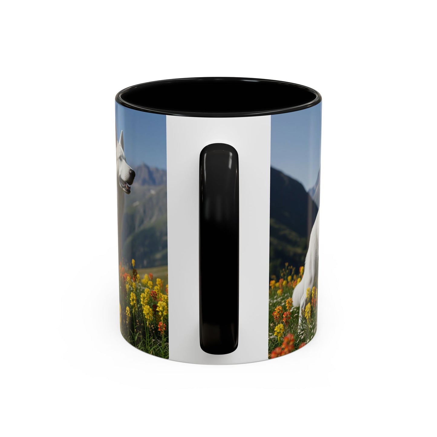 White Swiss Shepherd Dog Accent Coffee Mug - Perfect Gift for Dog Lovers