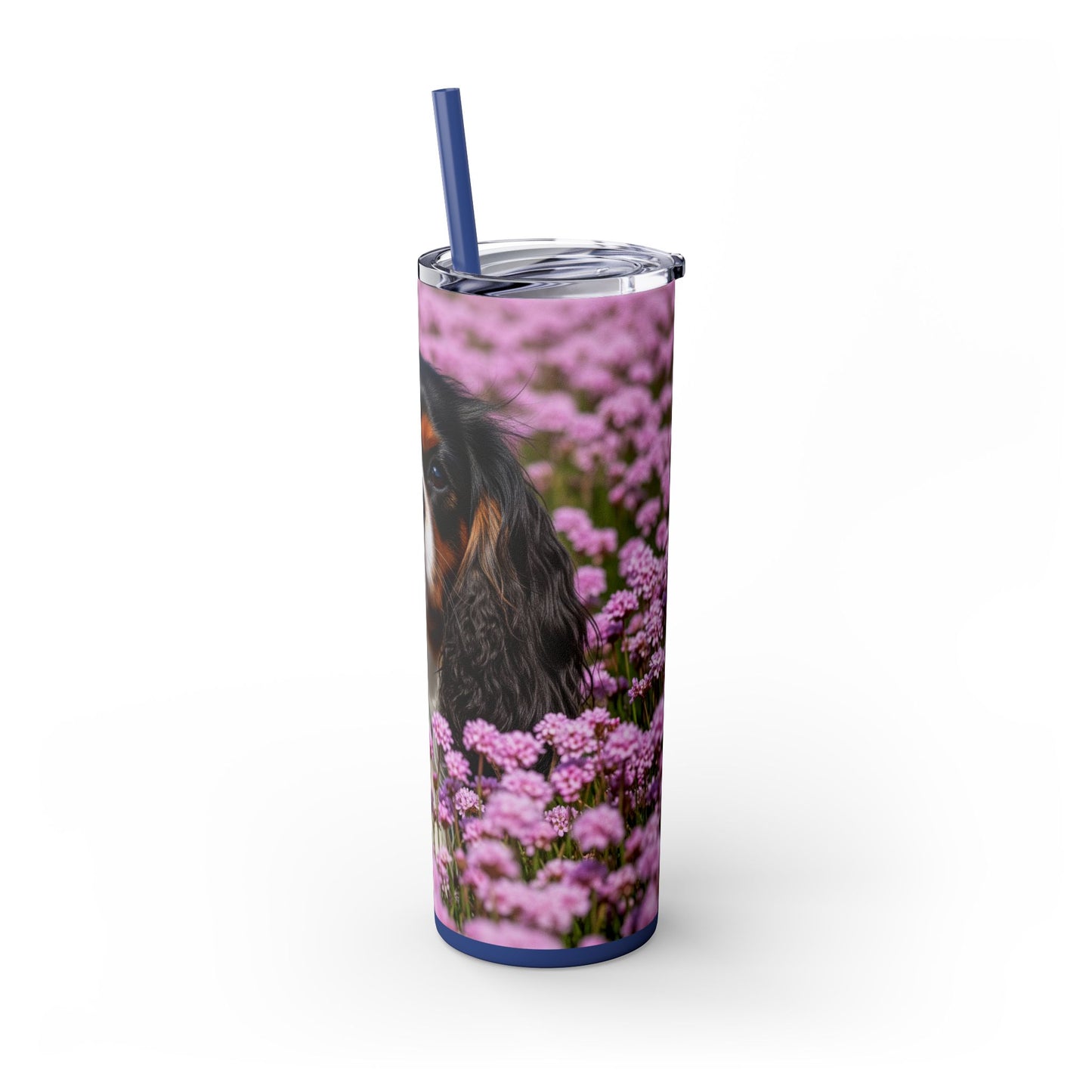 King Charles Spaniel Tumbler with Straw, 20oz