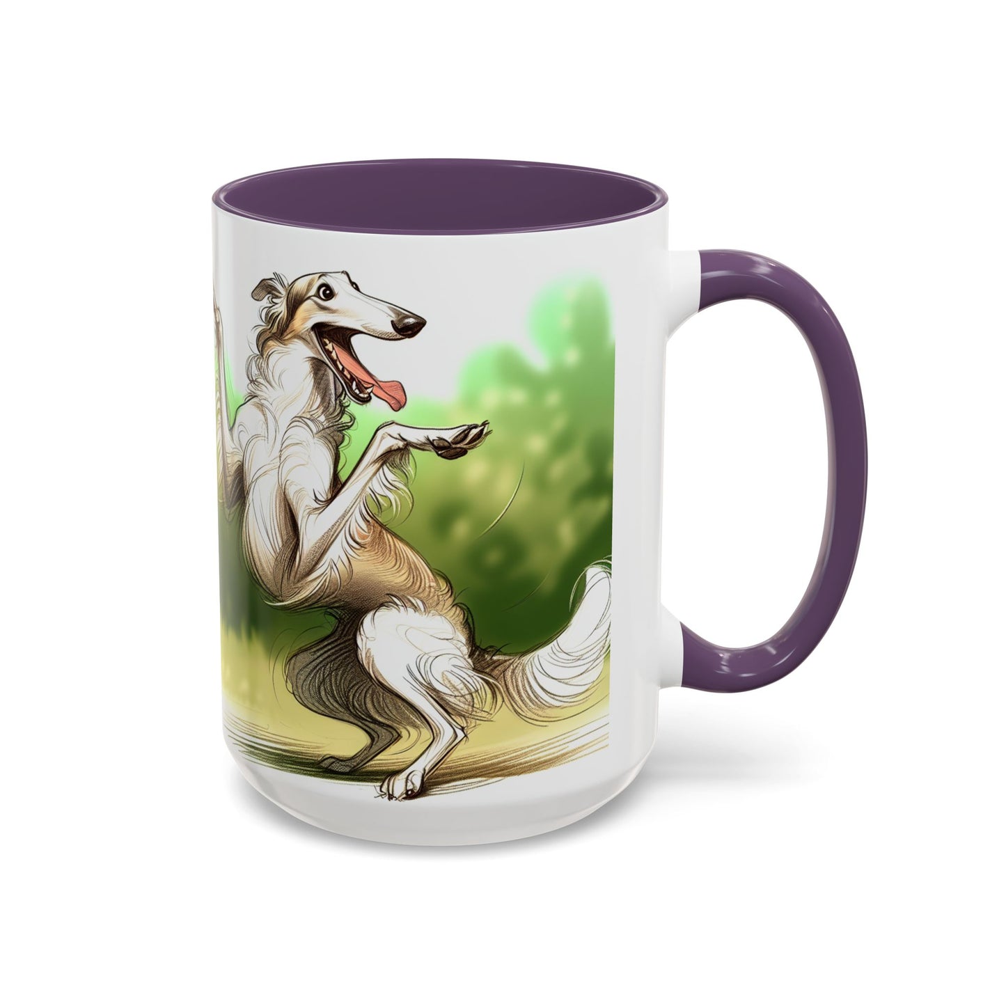 Borzoi Accent Coffee Mug - Perfect Gift for Dog Lovers