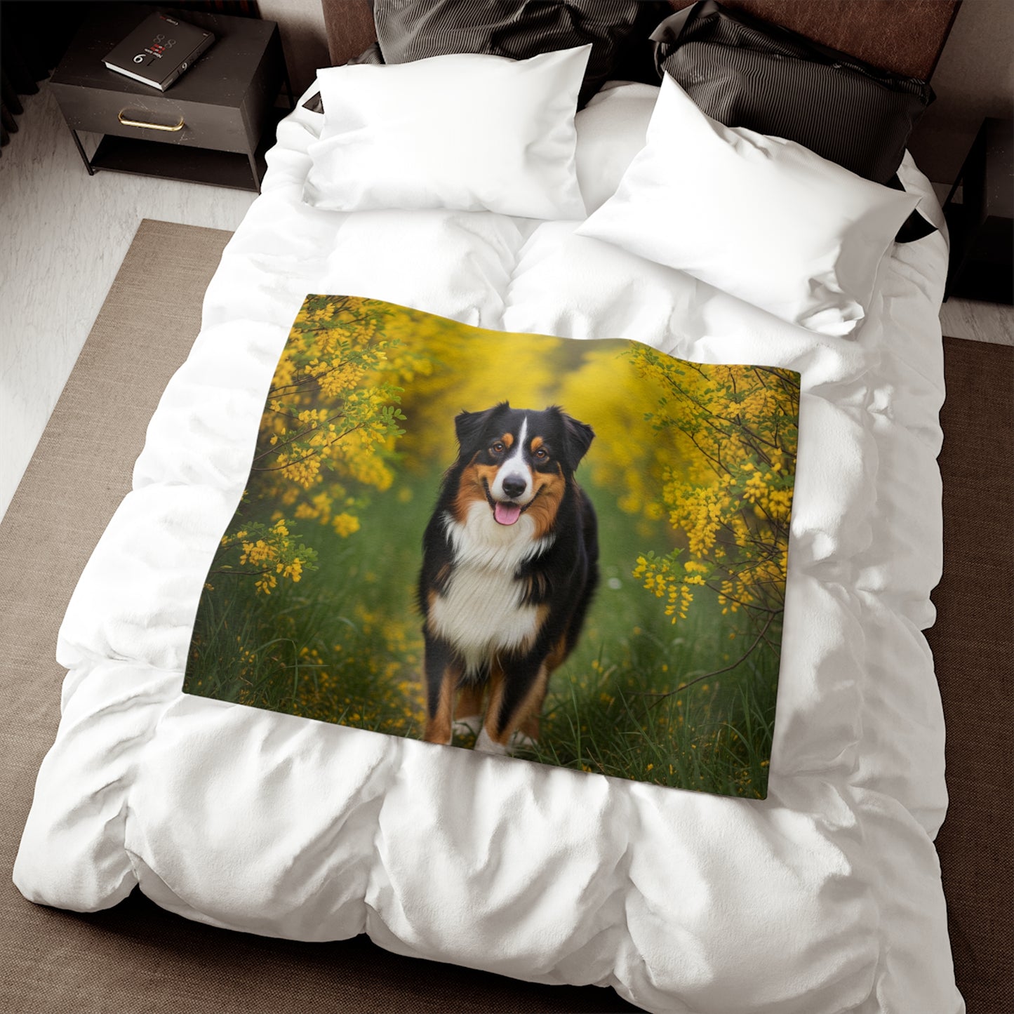 Australian Shepherd Sweatshirt Blanket