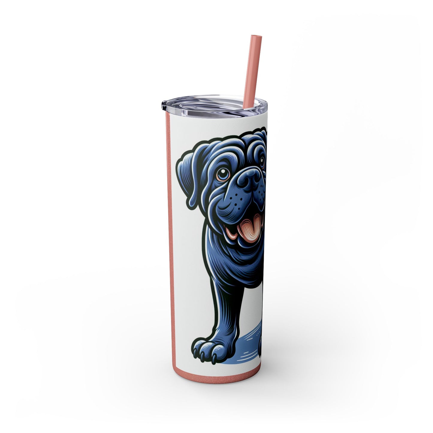 Neapolitan Mastiff Tumbler with Straw, 20oz