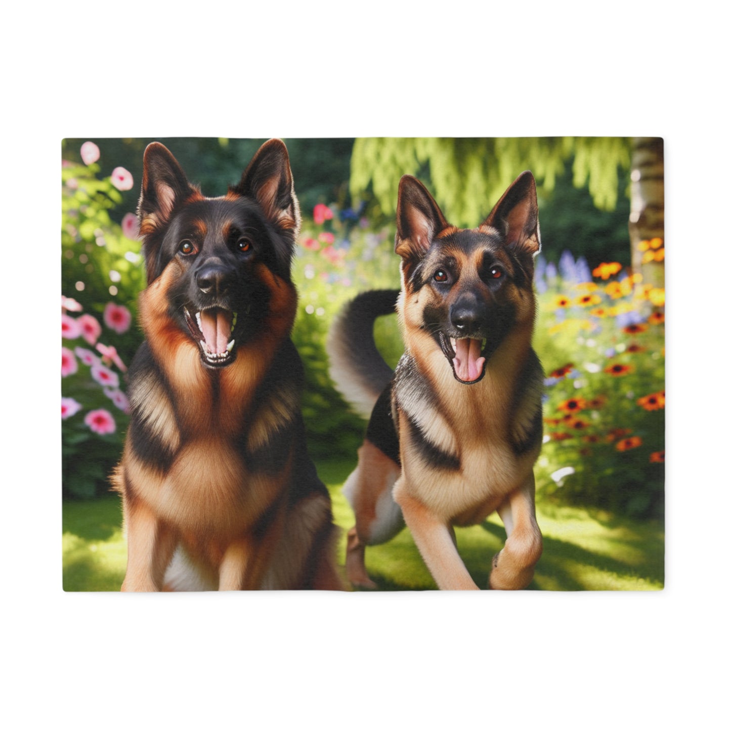German Shepherd Sweatshirt Blanket