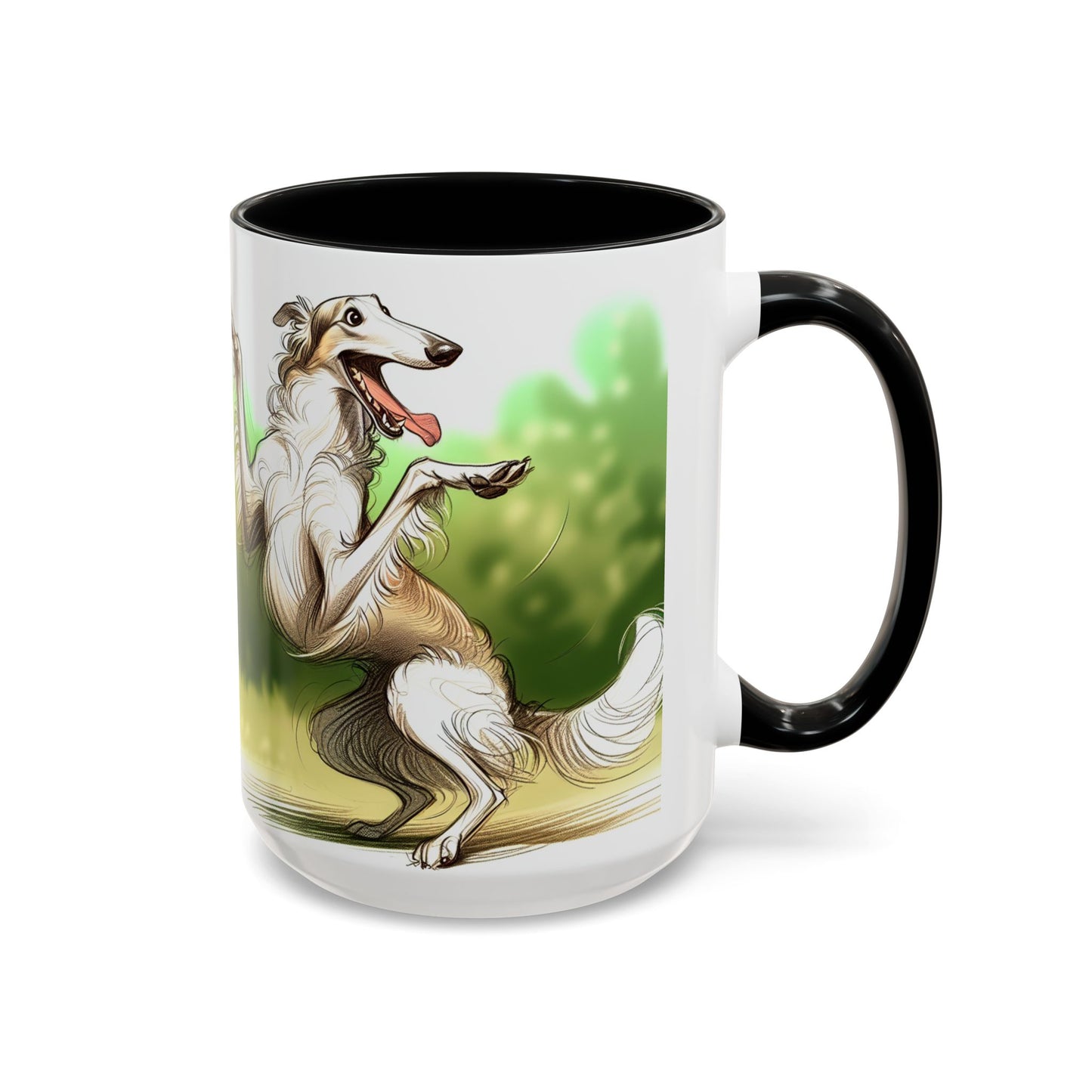 Borzoi Accent Coffee Mug - Perfect Gift for Dog Lovers