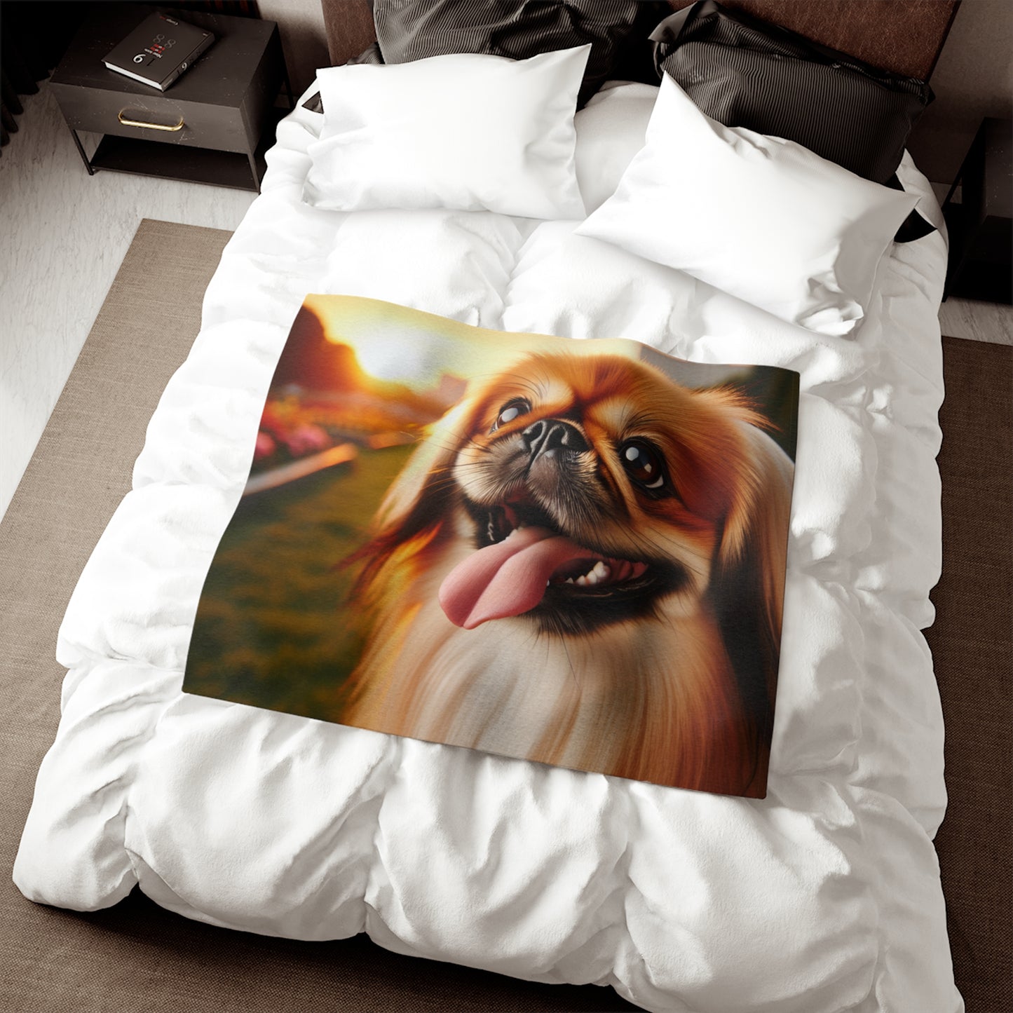 Pekingese Sweatshirt Blanket