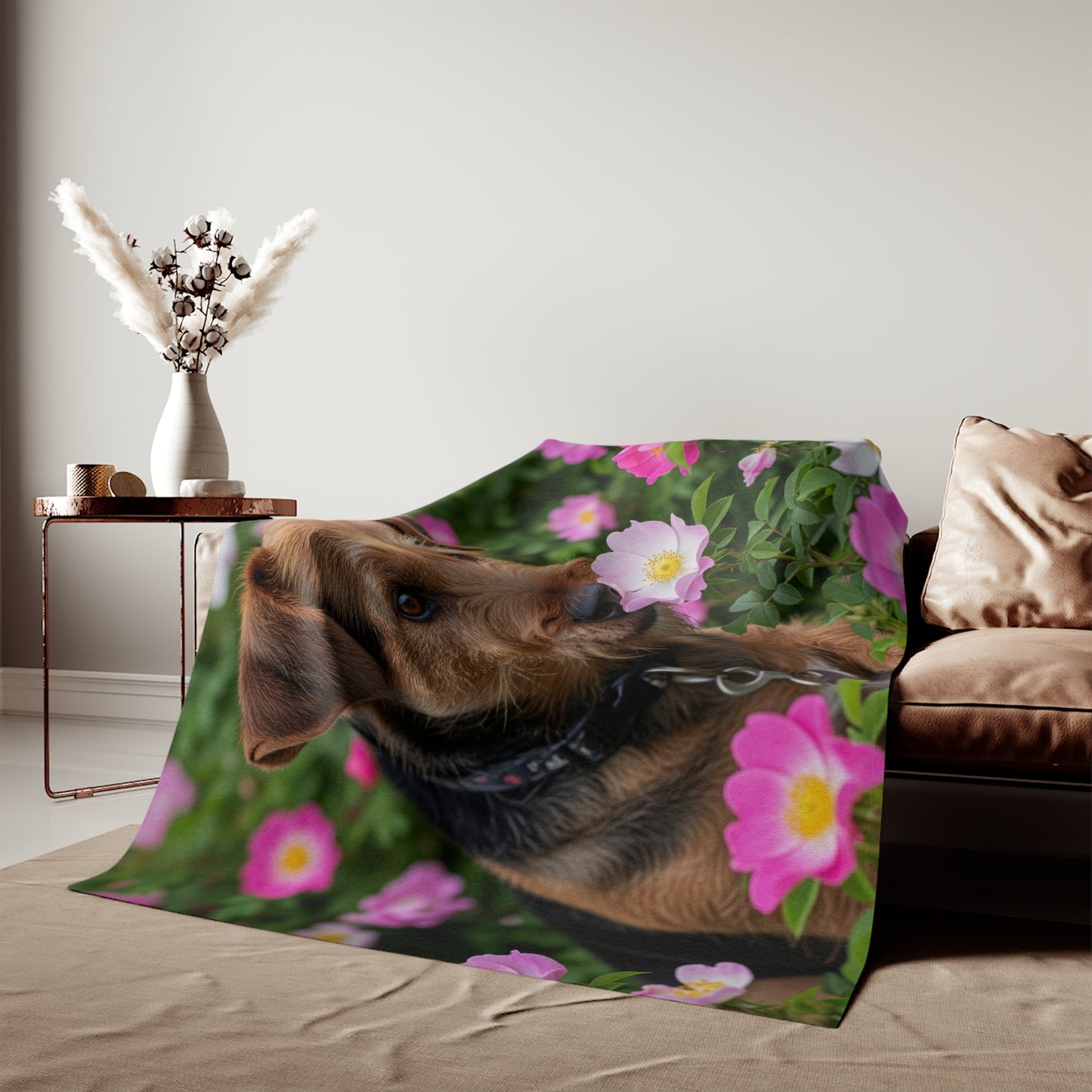 Teddy Roosevelt Terrier Sweatshirt Blanket