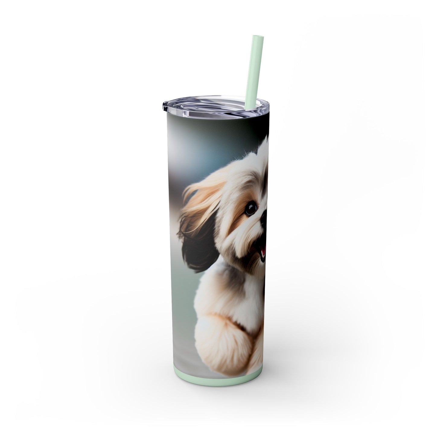 Lowchen Tumbler with Straw, 20oz